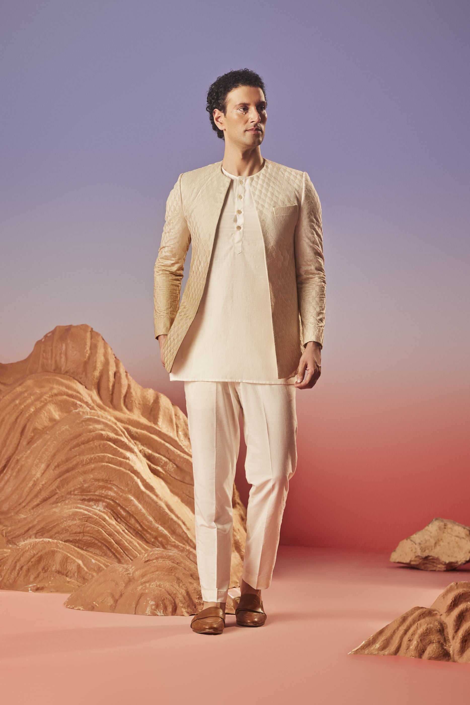 Elaan - Silk Embroidery - Indo Western Set