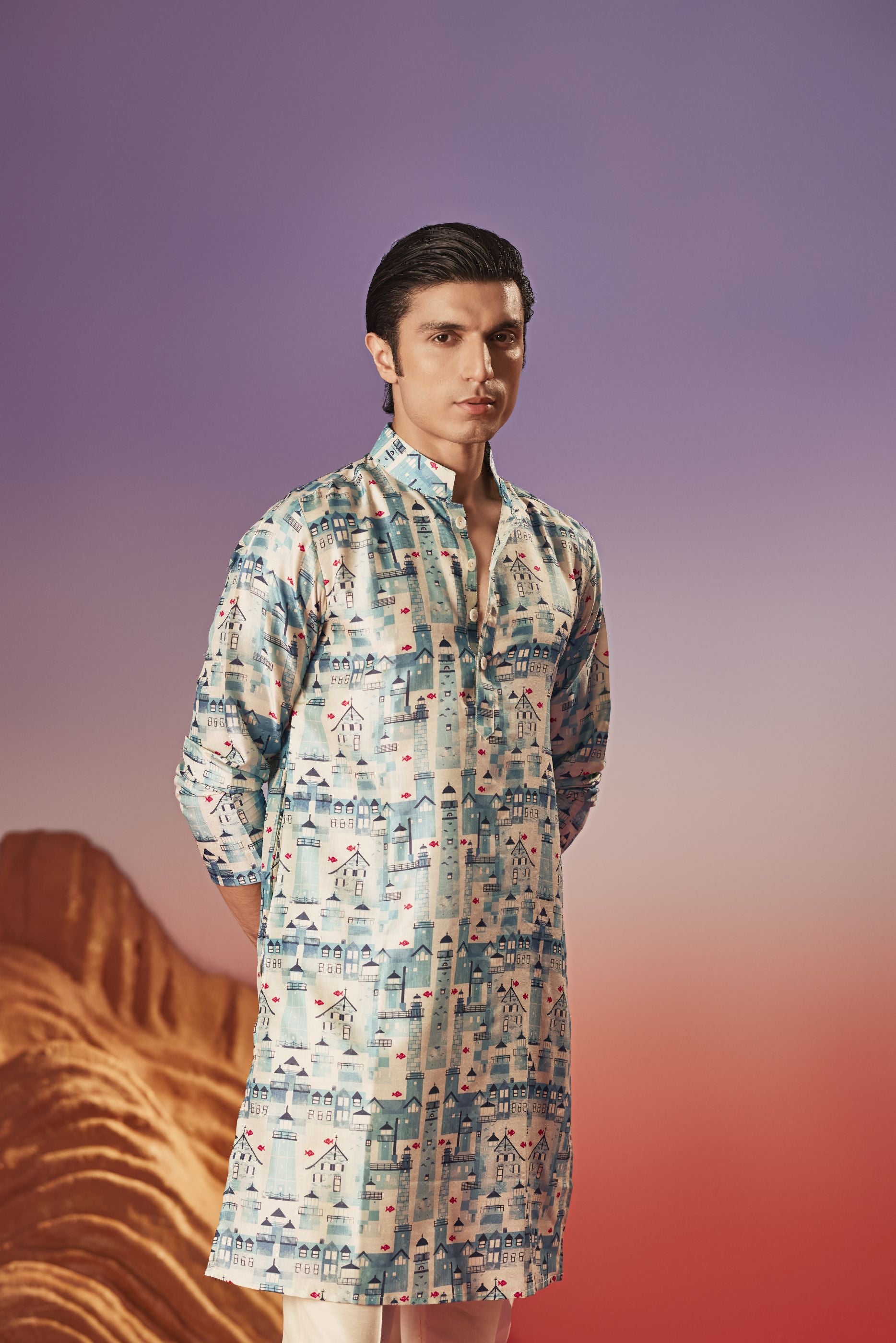 House by the sea - Silk Kurta