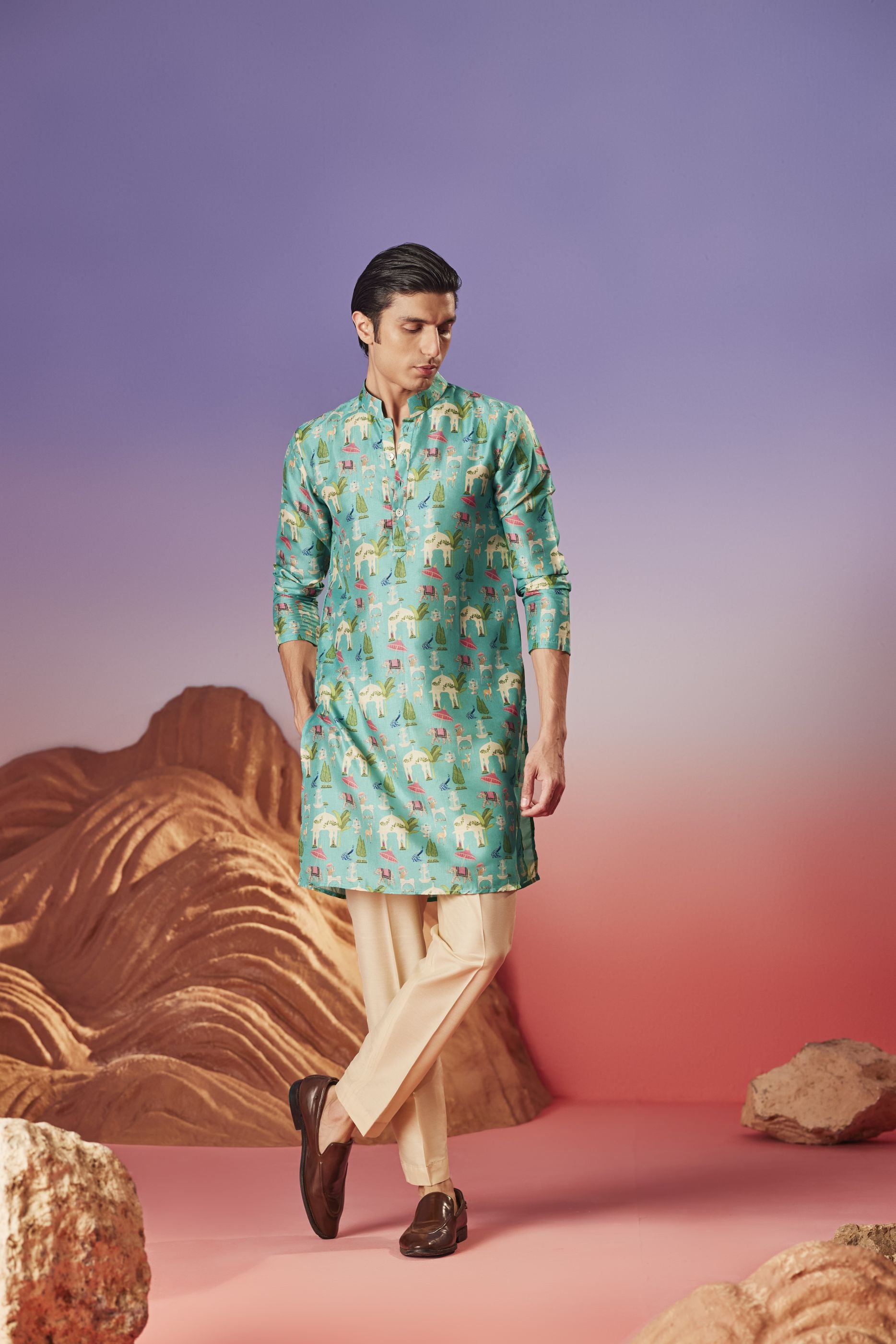NOOR MAHAL SILK KURTA