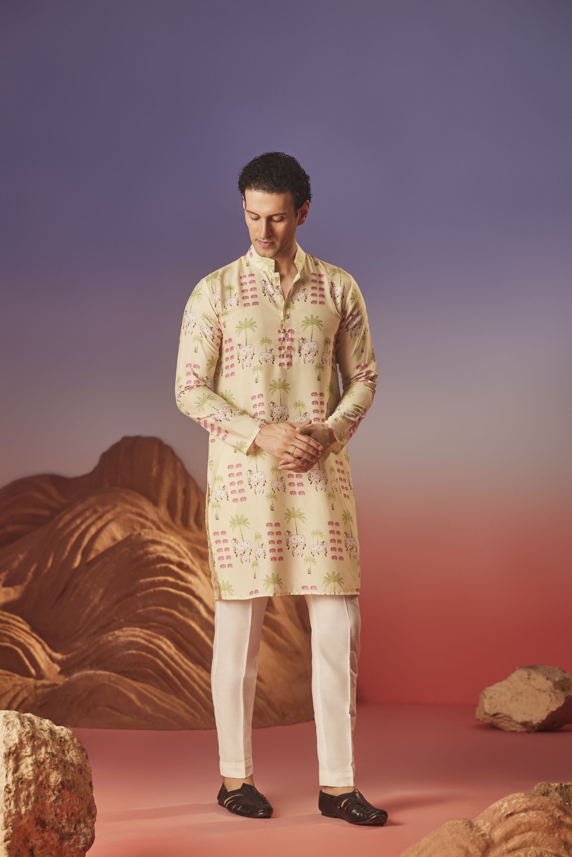 Pichwai Tales - Silk Kurta