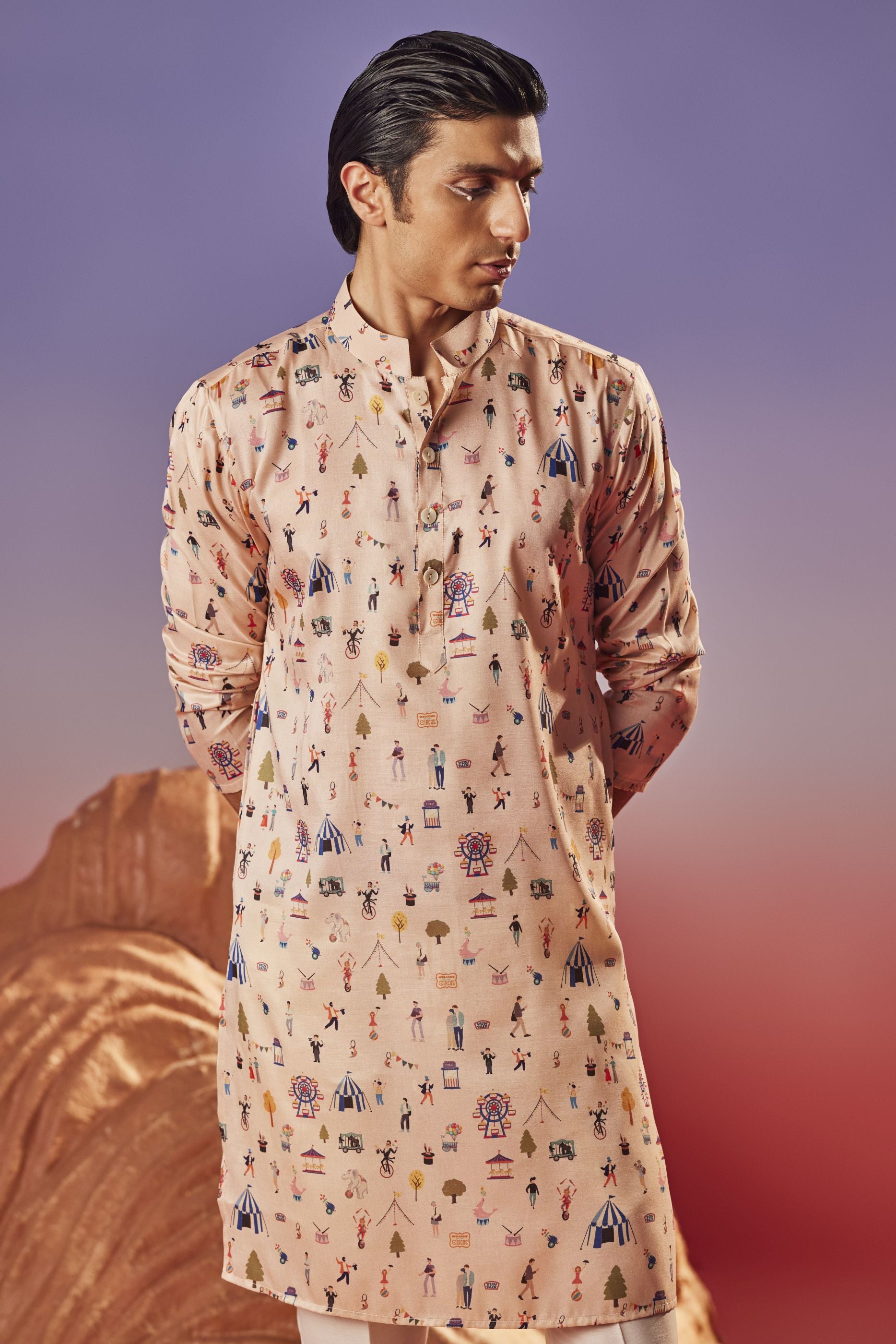 Circus Flair - Silk Kurta