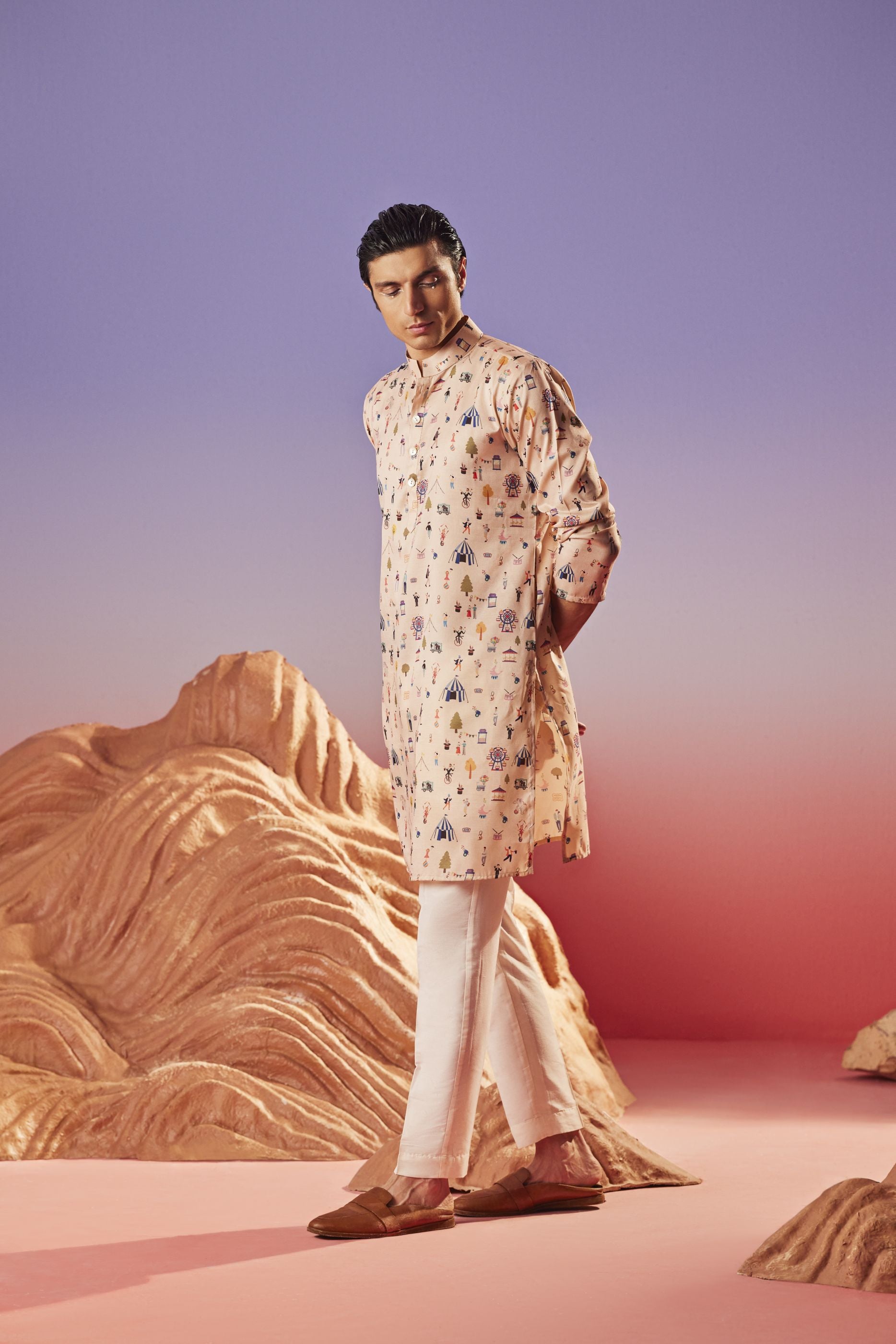 Circus Flair - Silk Kurta