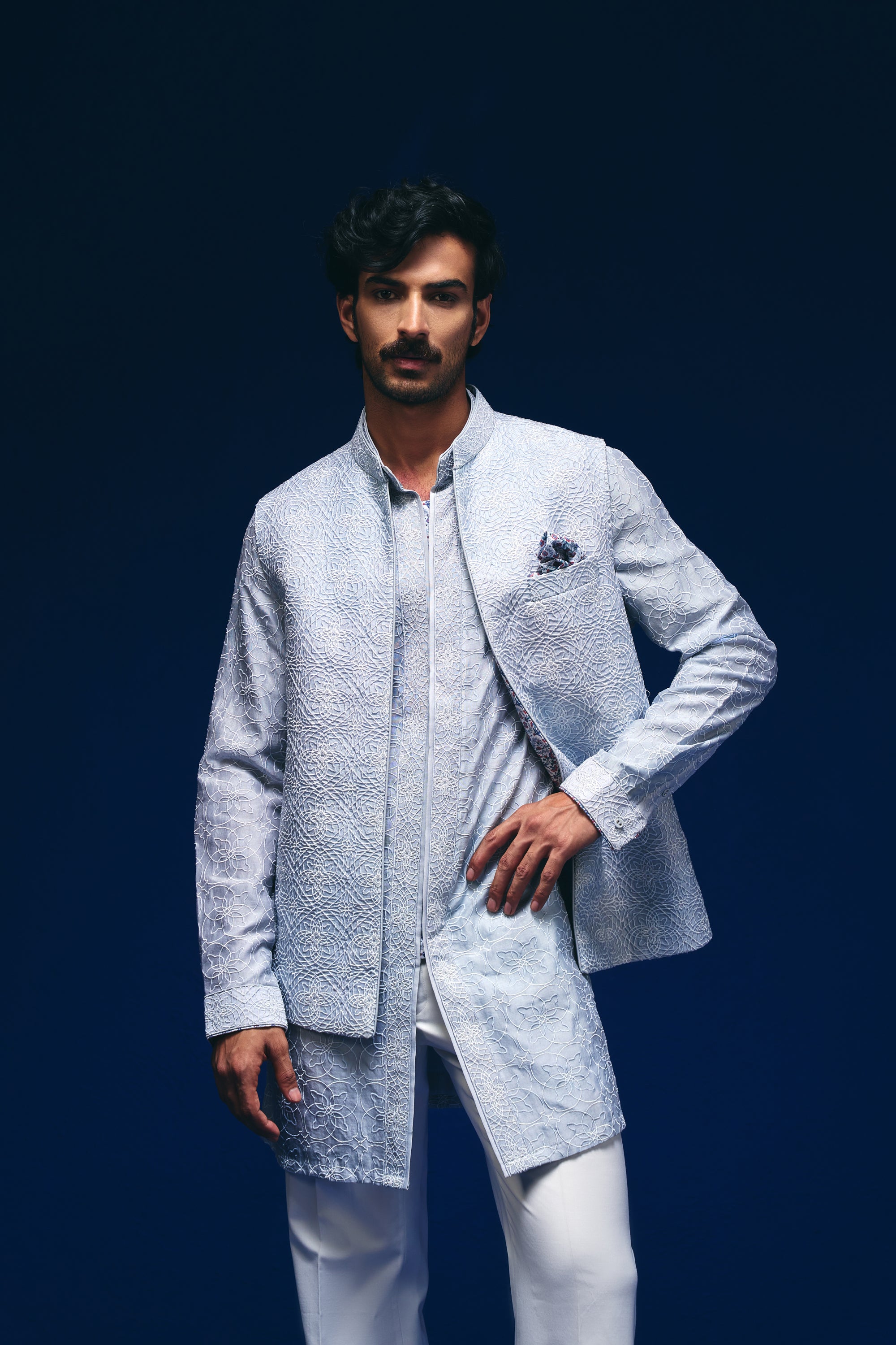 Spirograph Nehru Jacket Set
