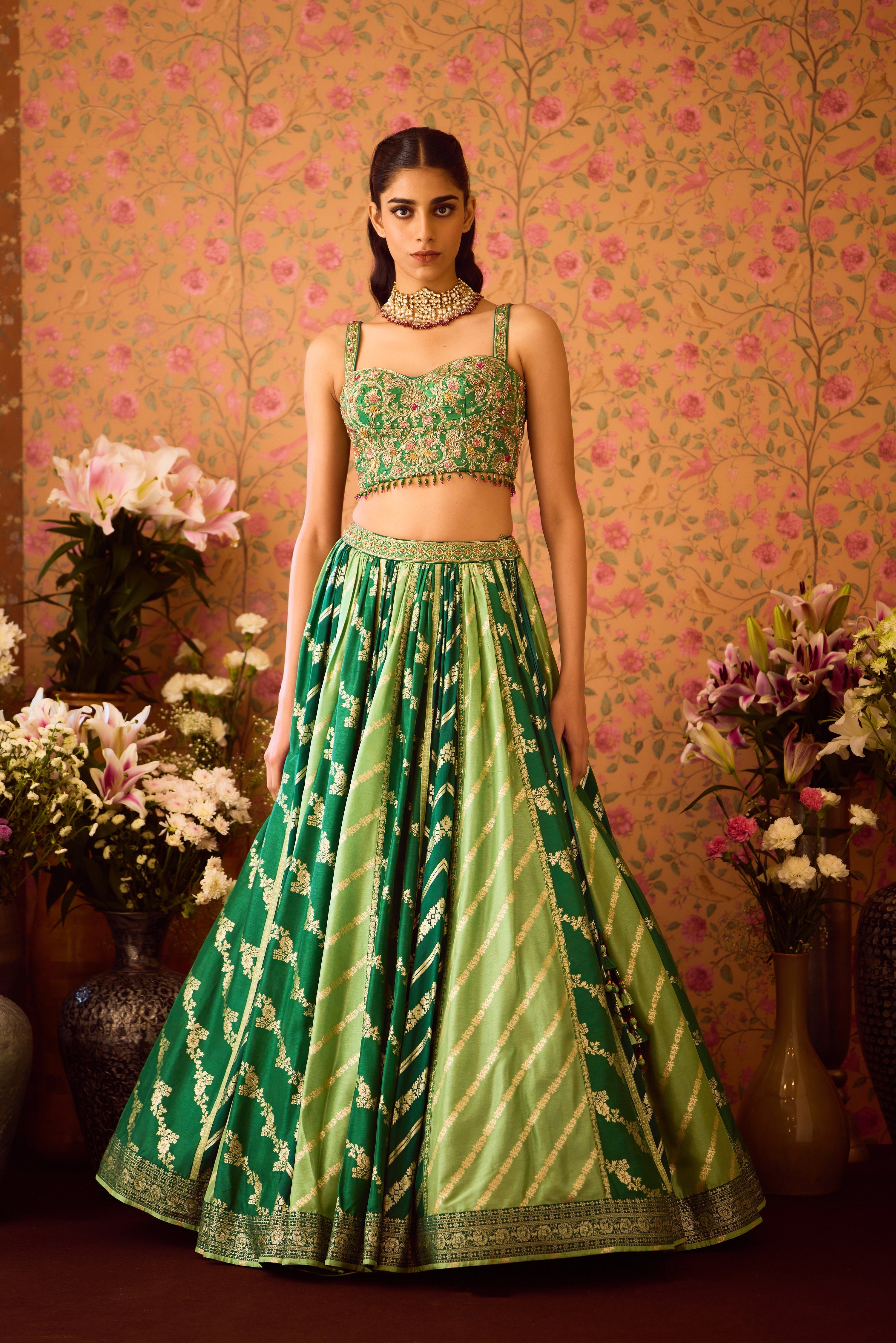 Jasper Green Lehenga Set