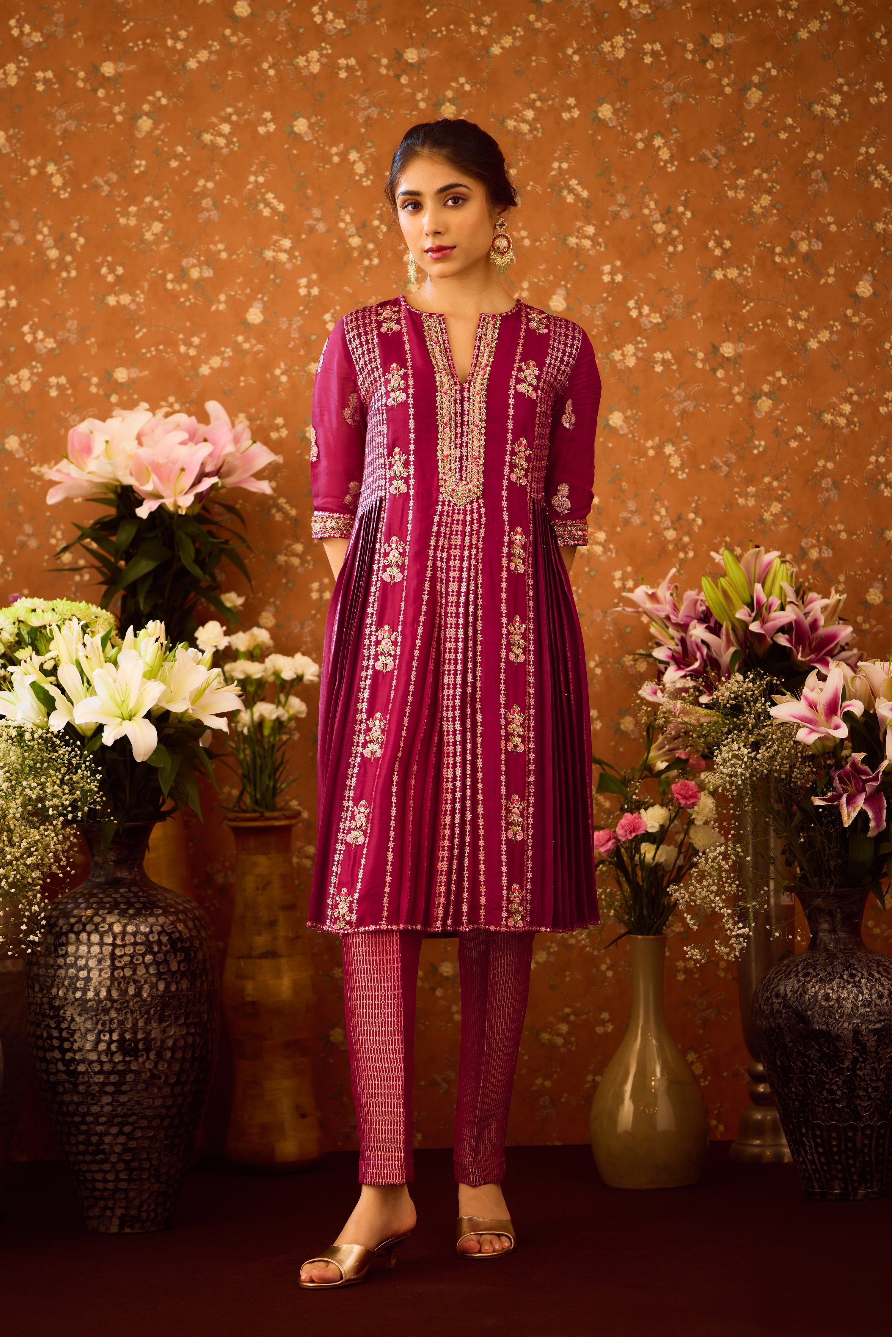 Raspberry Purple Kurta Set