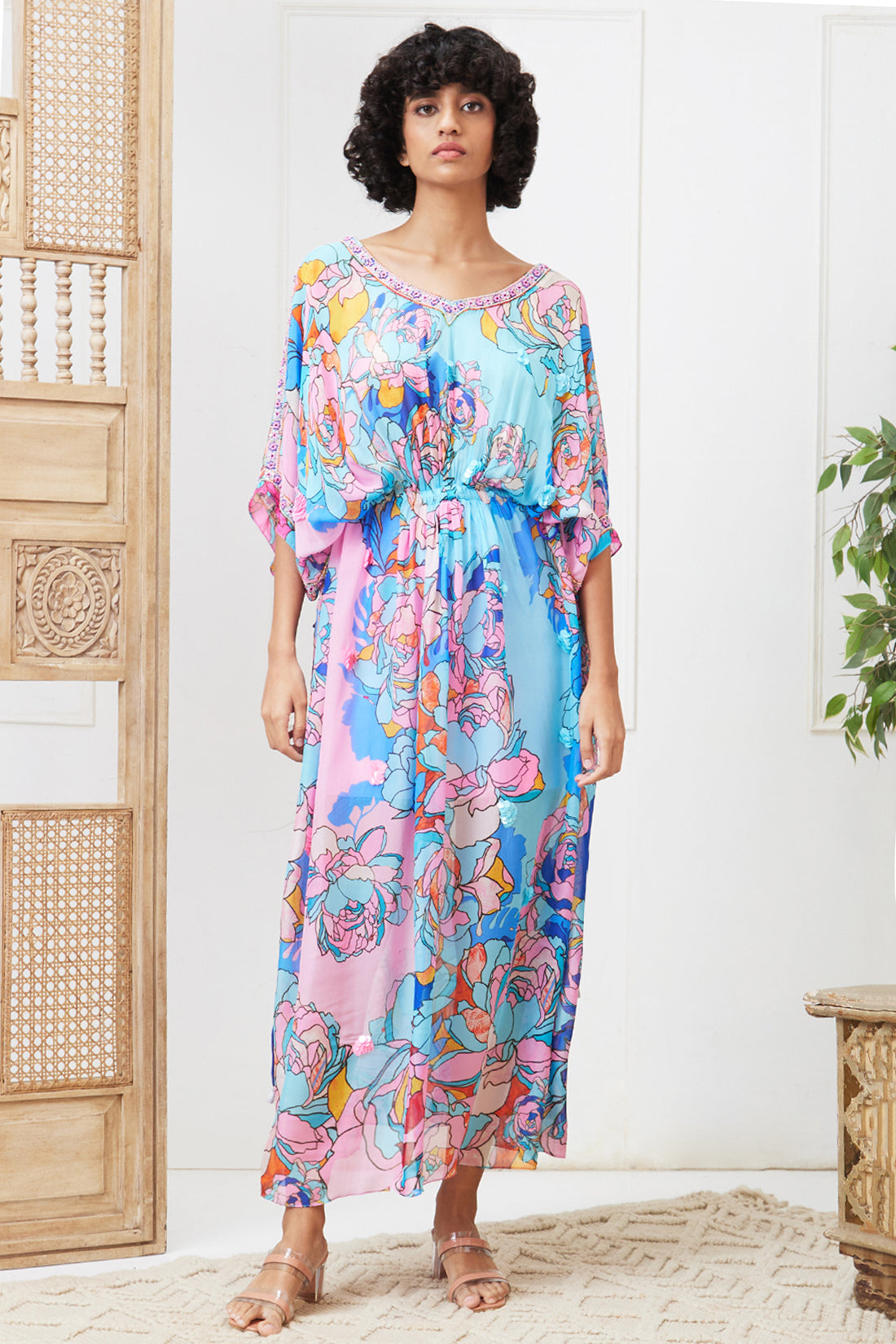 Zaynab Embroidered Maxi dress