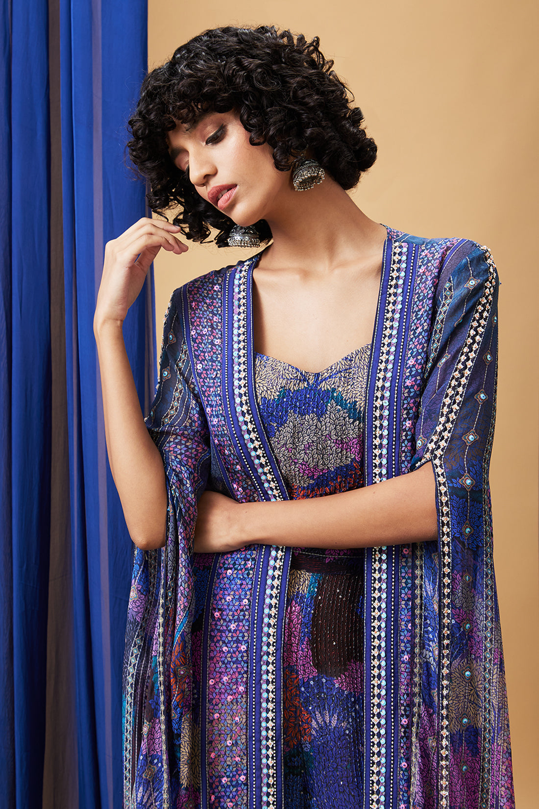 Zaynab Sequin Co-Ord Set With Jacket