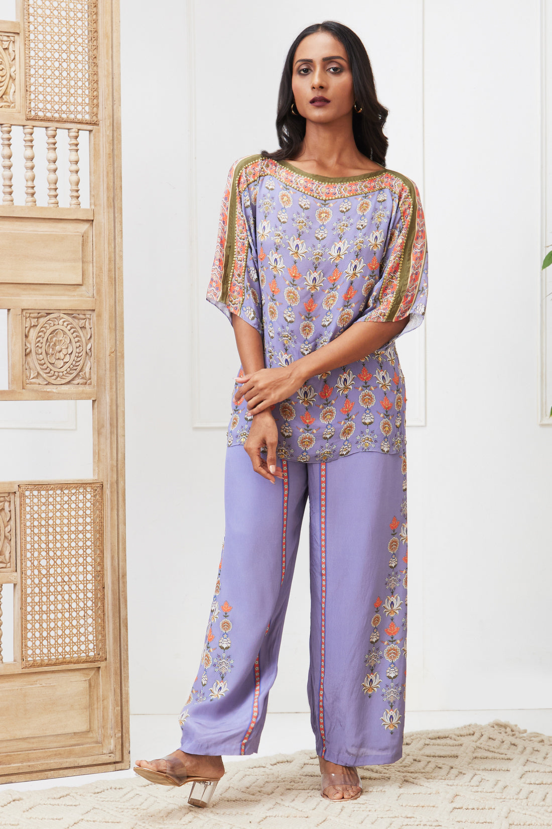Tabriz Embroidered Co-ord set
