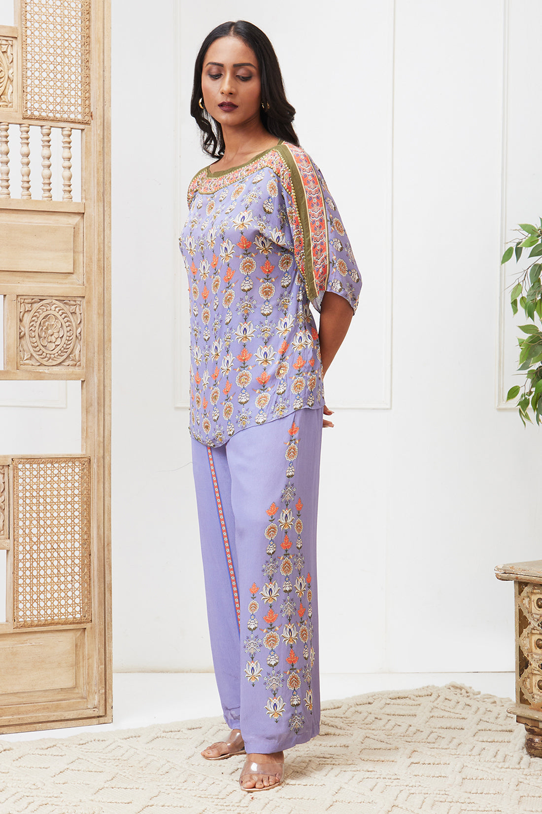 Tabriz Embroidered Co-ord set