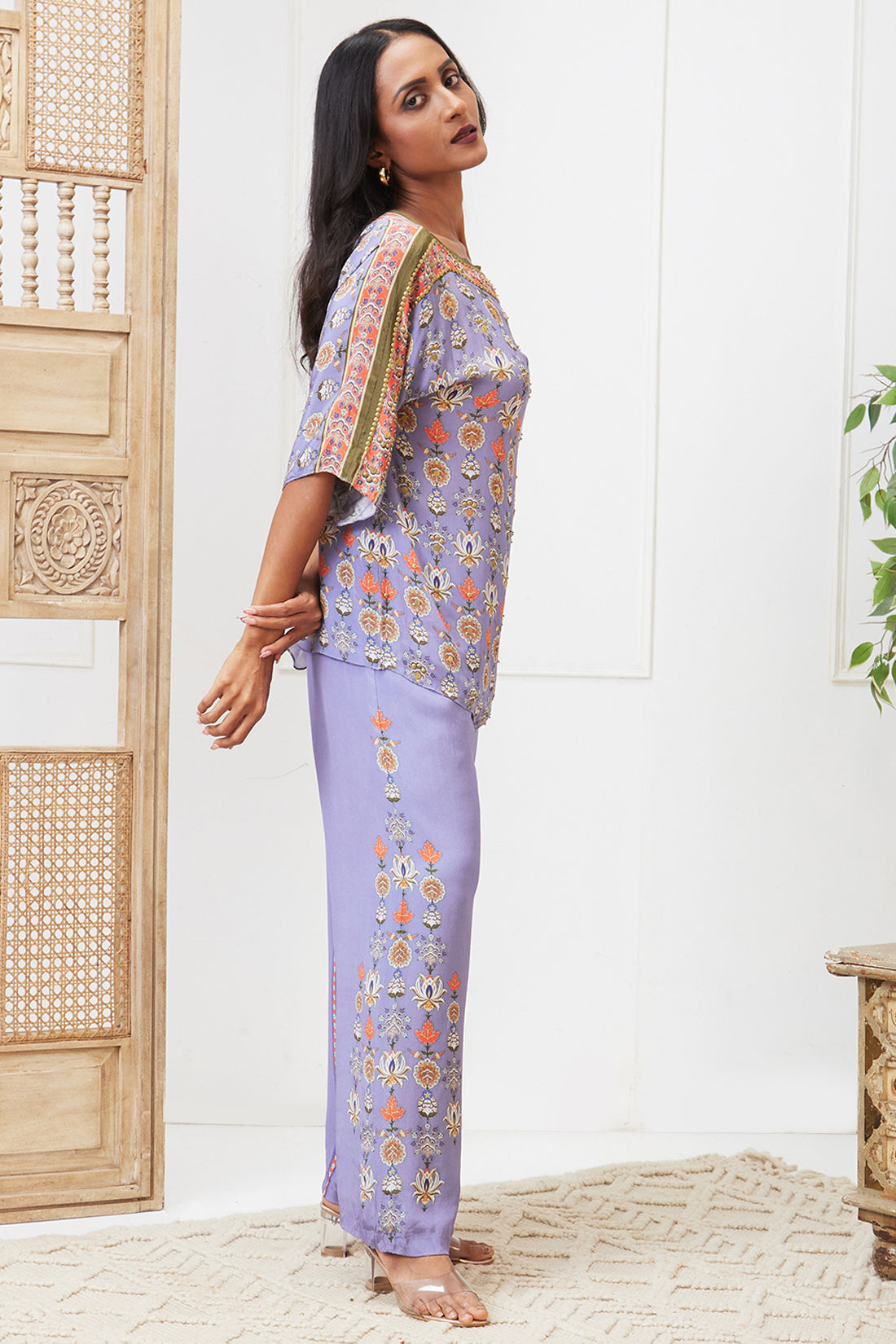 Tabriz Embroidered Co-ord set