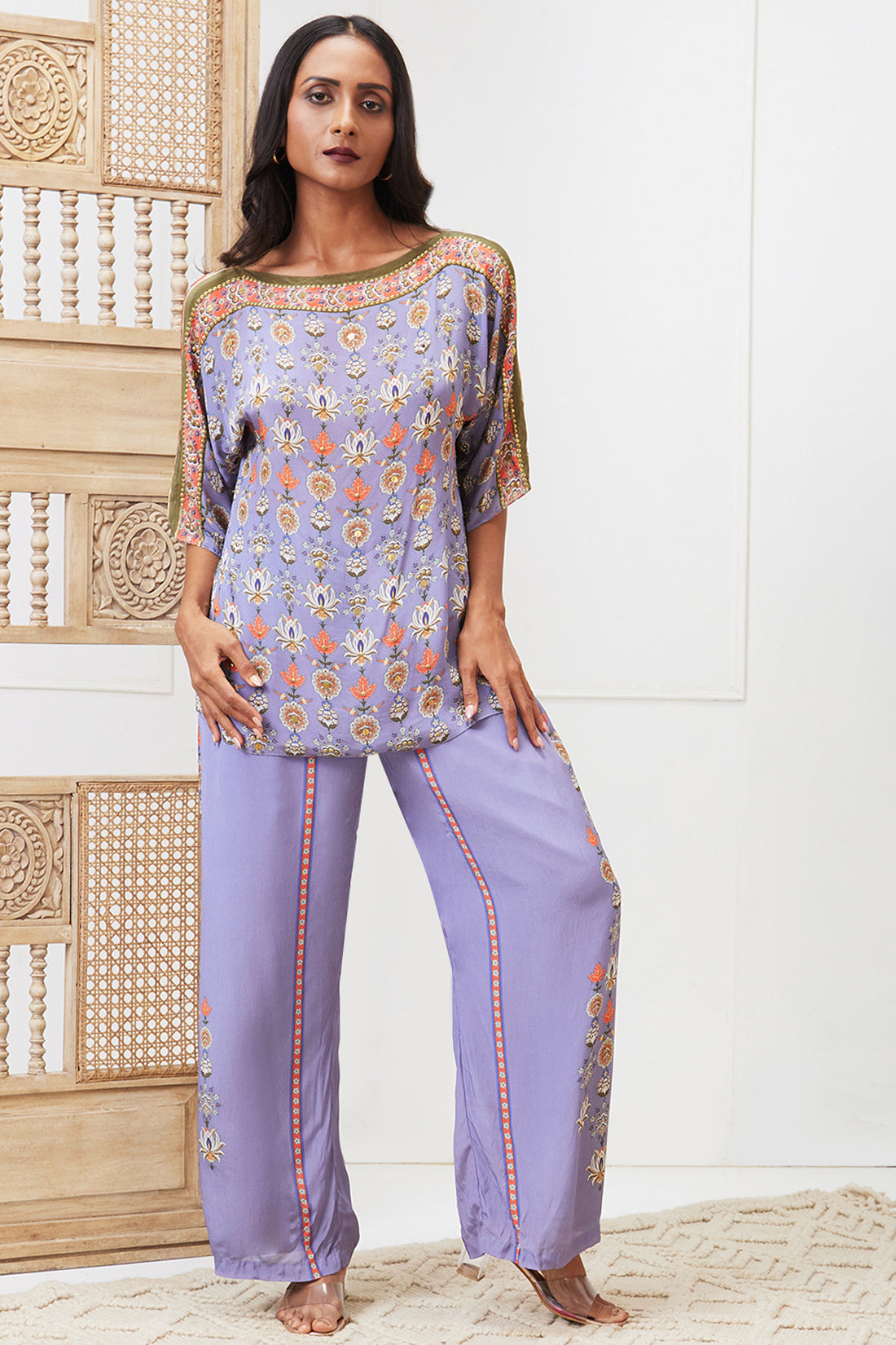 Tabriz Embroidered Co-ord set
