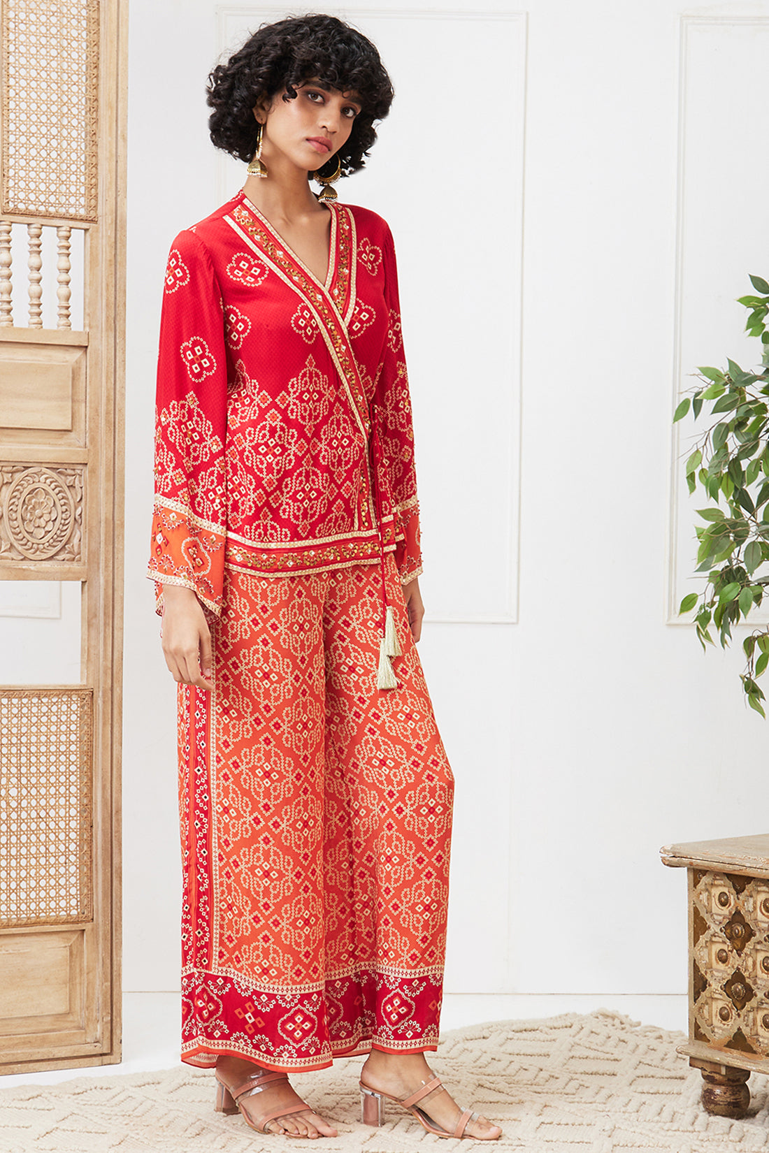 Bandej Printed Angarkha Set