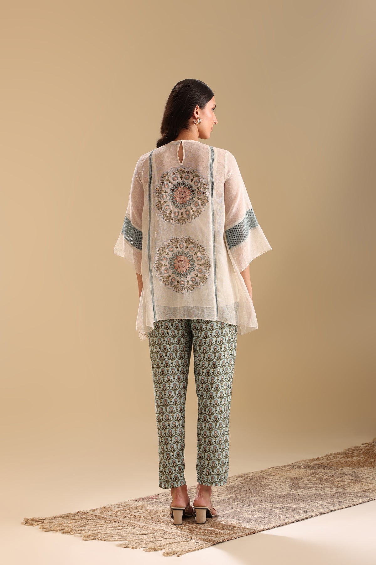 Eraya Applique Asymmetric Co-Ord Set