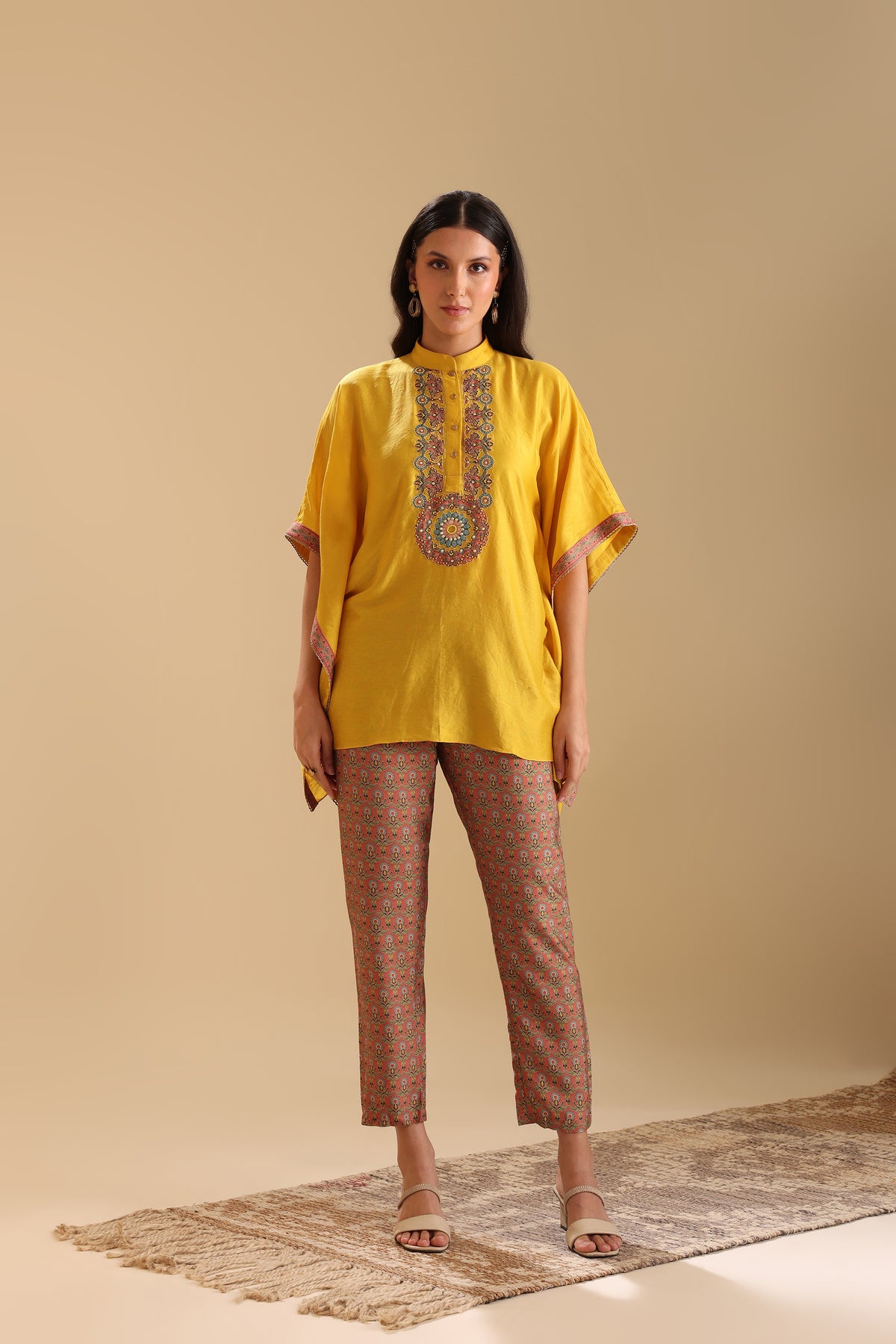 Eraya Embellished Kaftan Set
