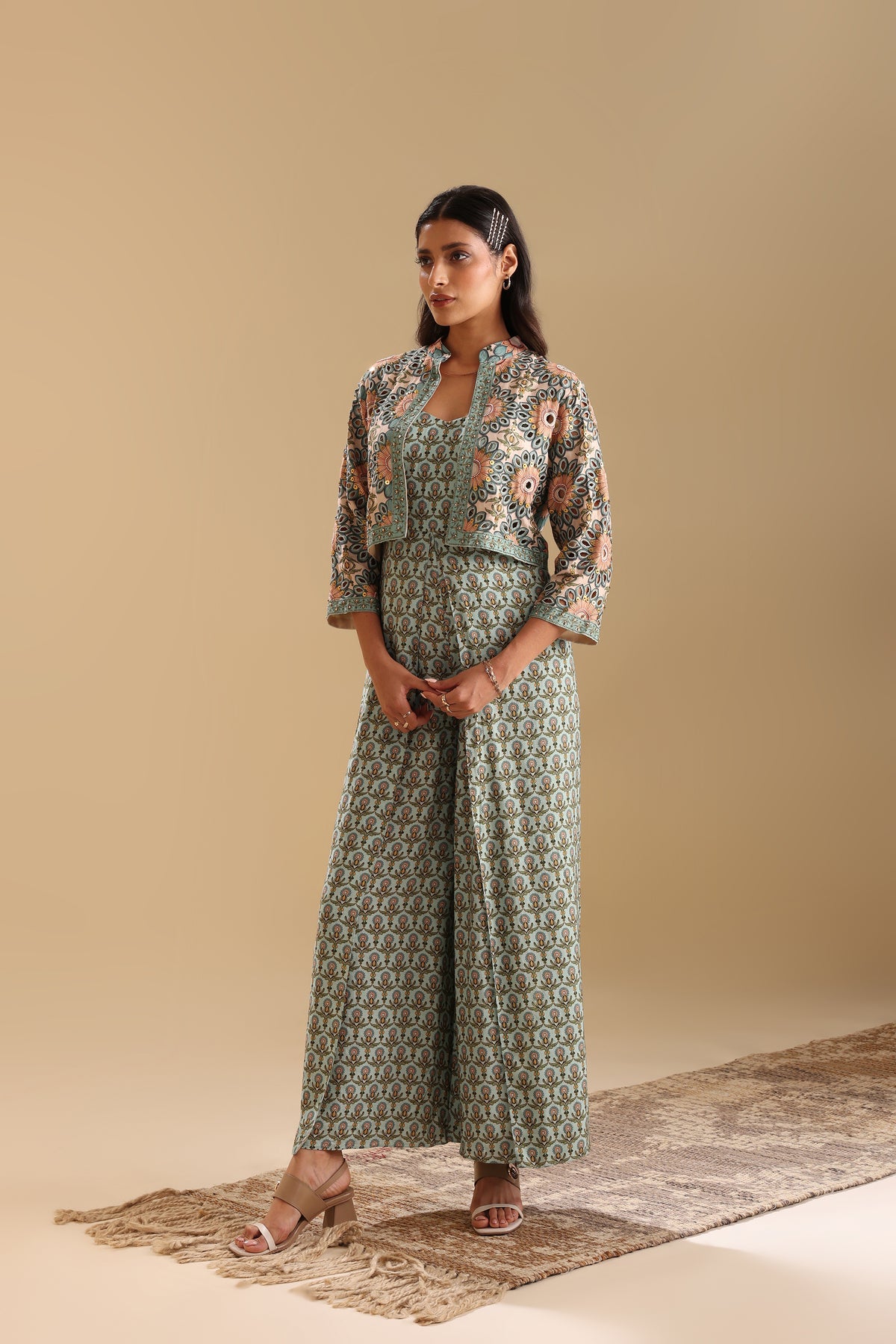 Eraya Embellished Jumpsuit Set