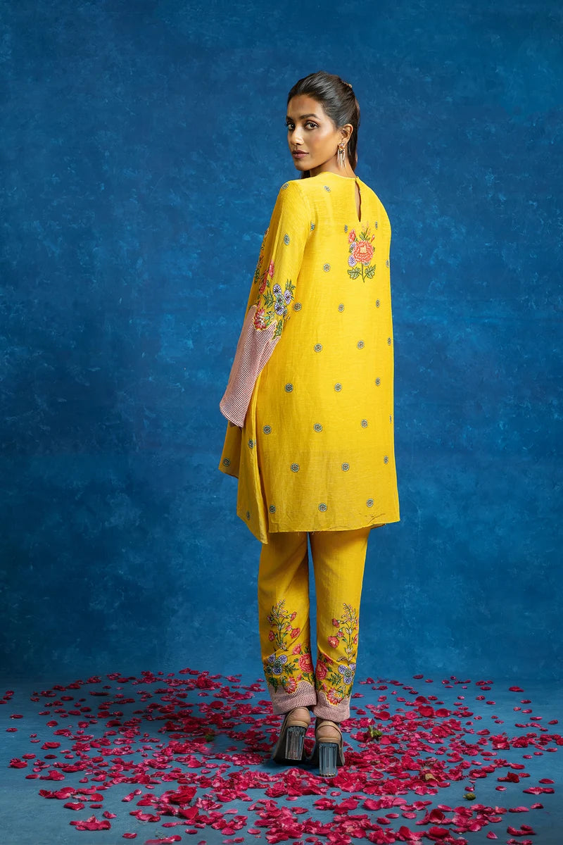 BAGHIRA APPIQUED KURTA SET