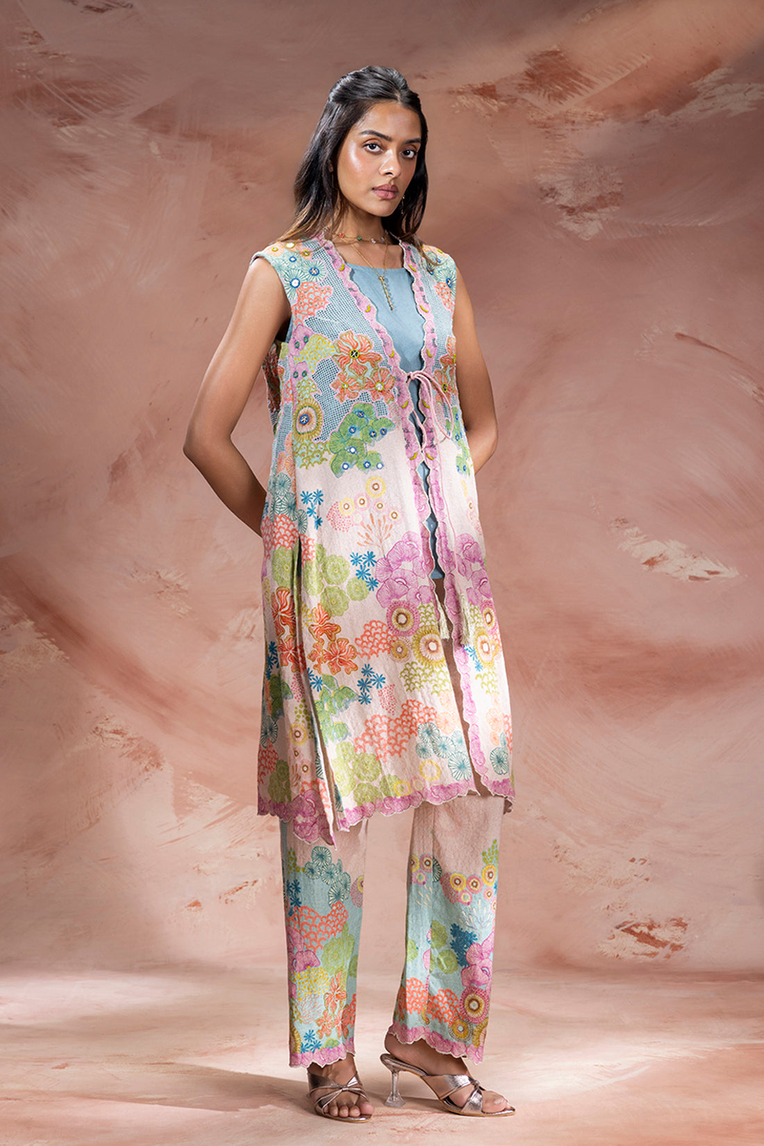 Kaia Embellished Jacket And Pants Set