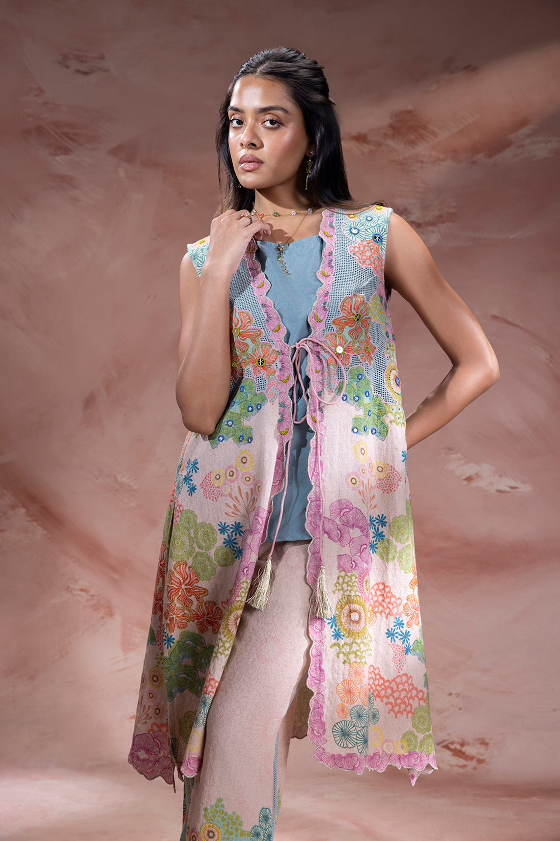 Kaia Embellished Jacket And Pants Set