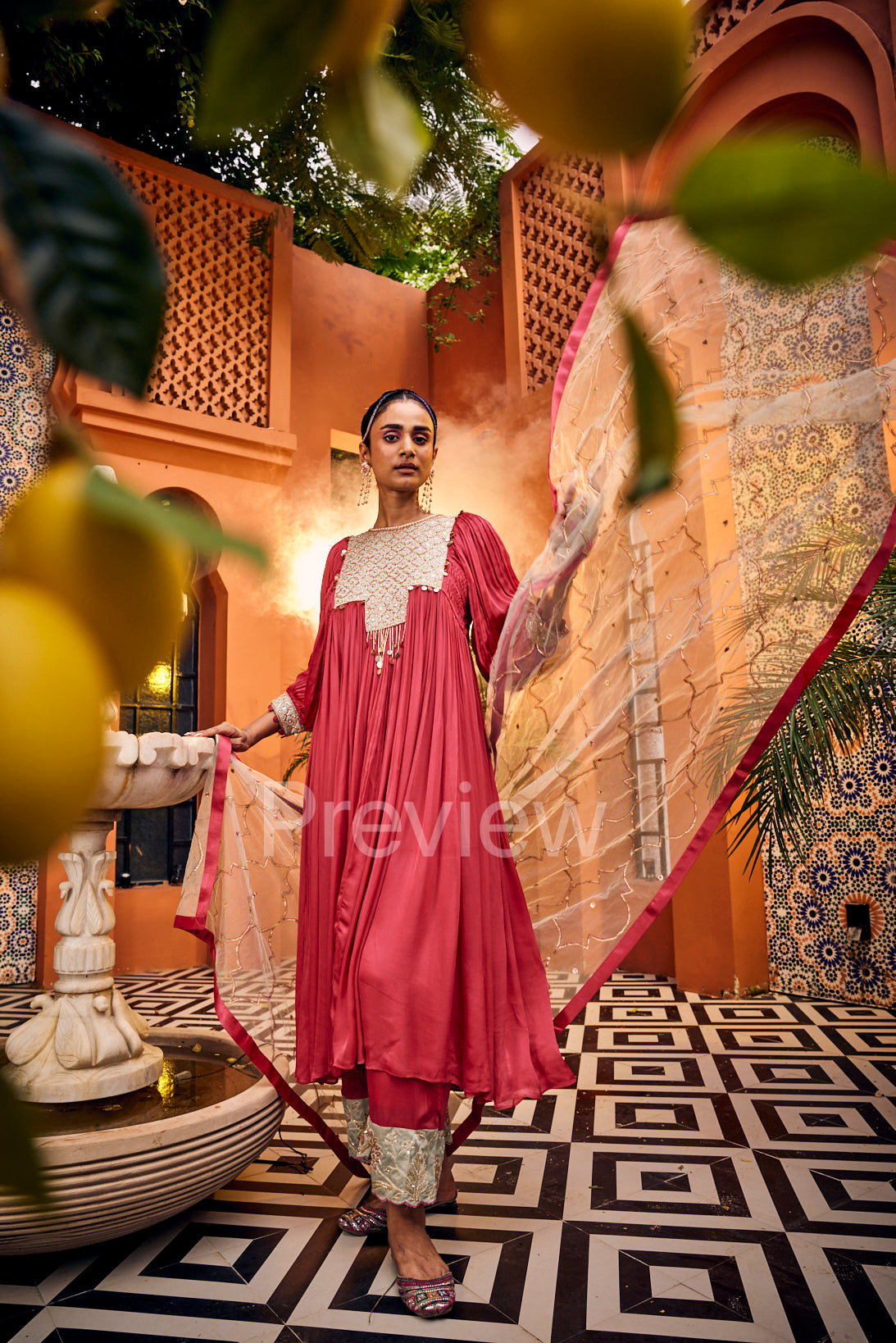 Pink Kurta Set with Dupatta
