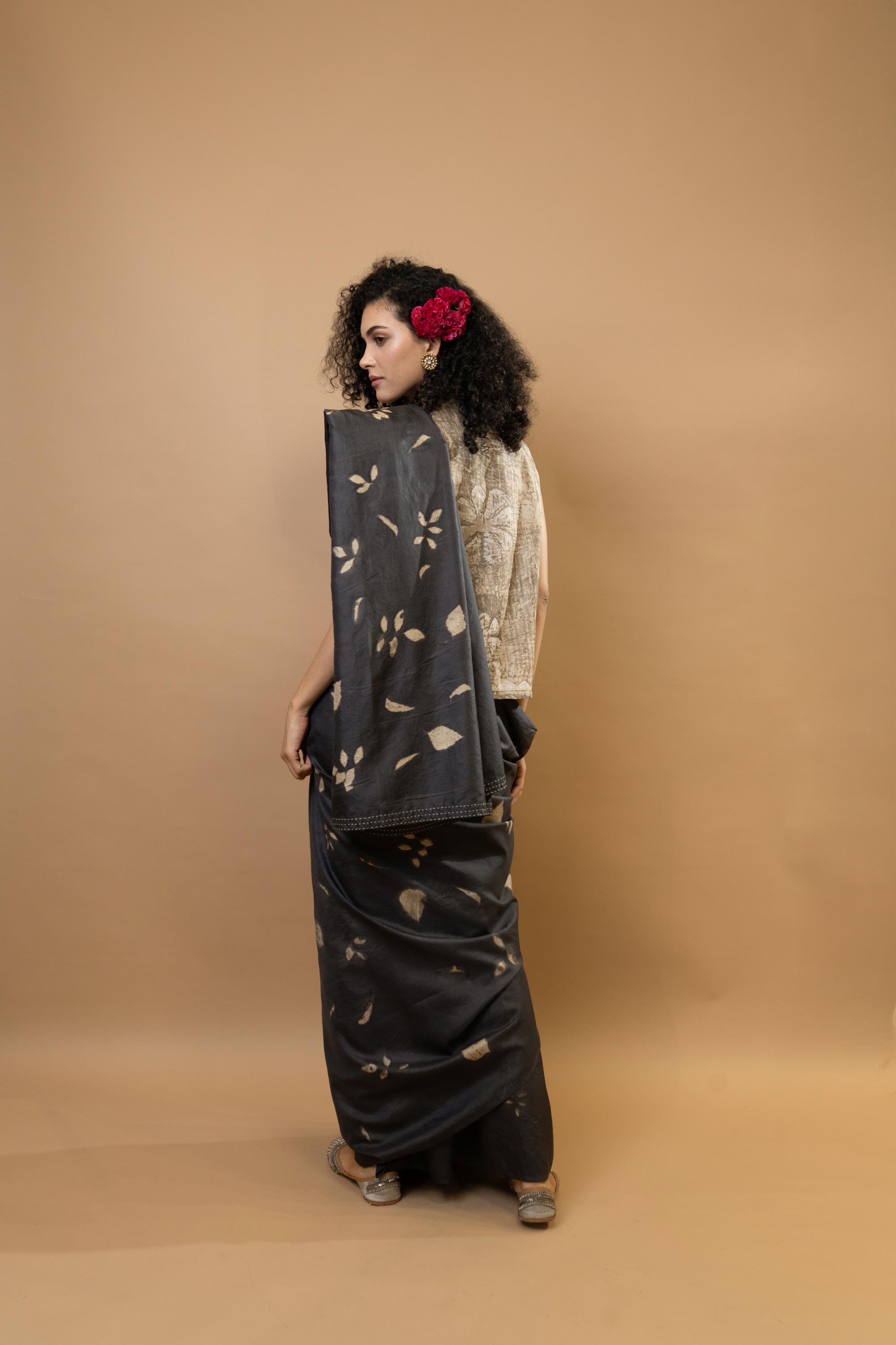 Neelkanth Leaves Saree