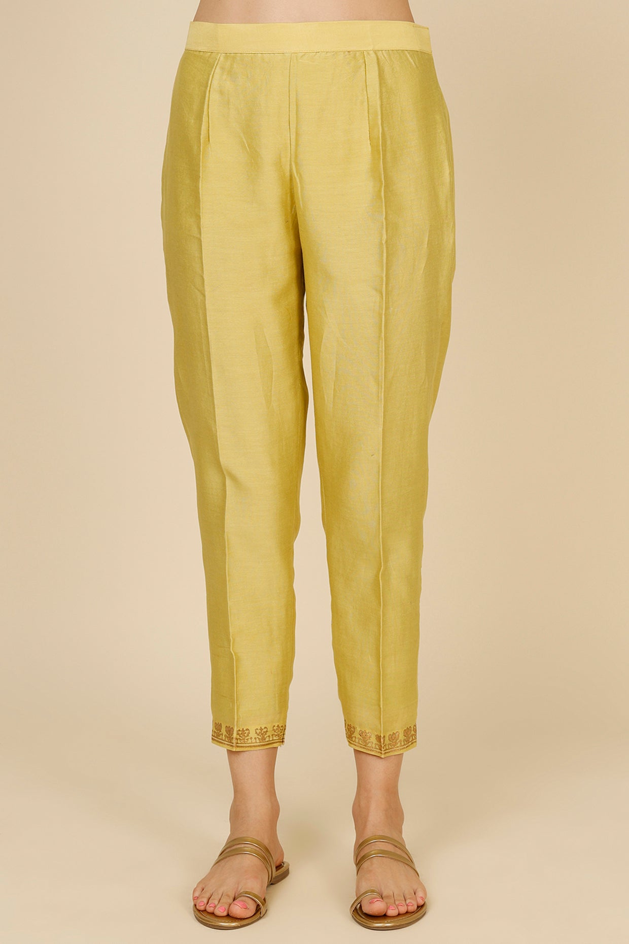 Lime Gota Embroidered Kurta Set