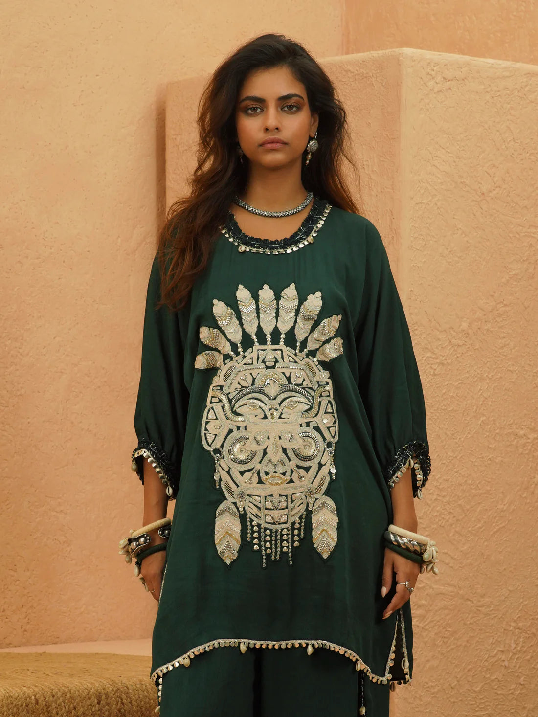 LINA EMBELLISHED MASK CO-ORD SET