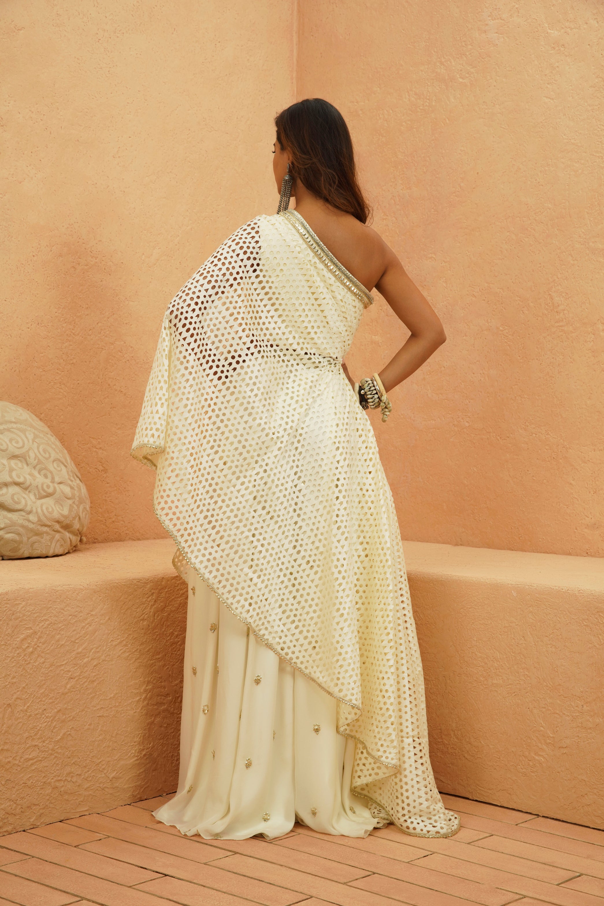 JASMINE CUTWORK TOP AND EMBELLISHED PANT