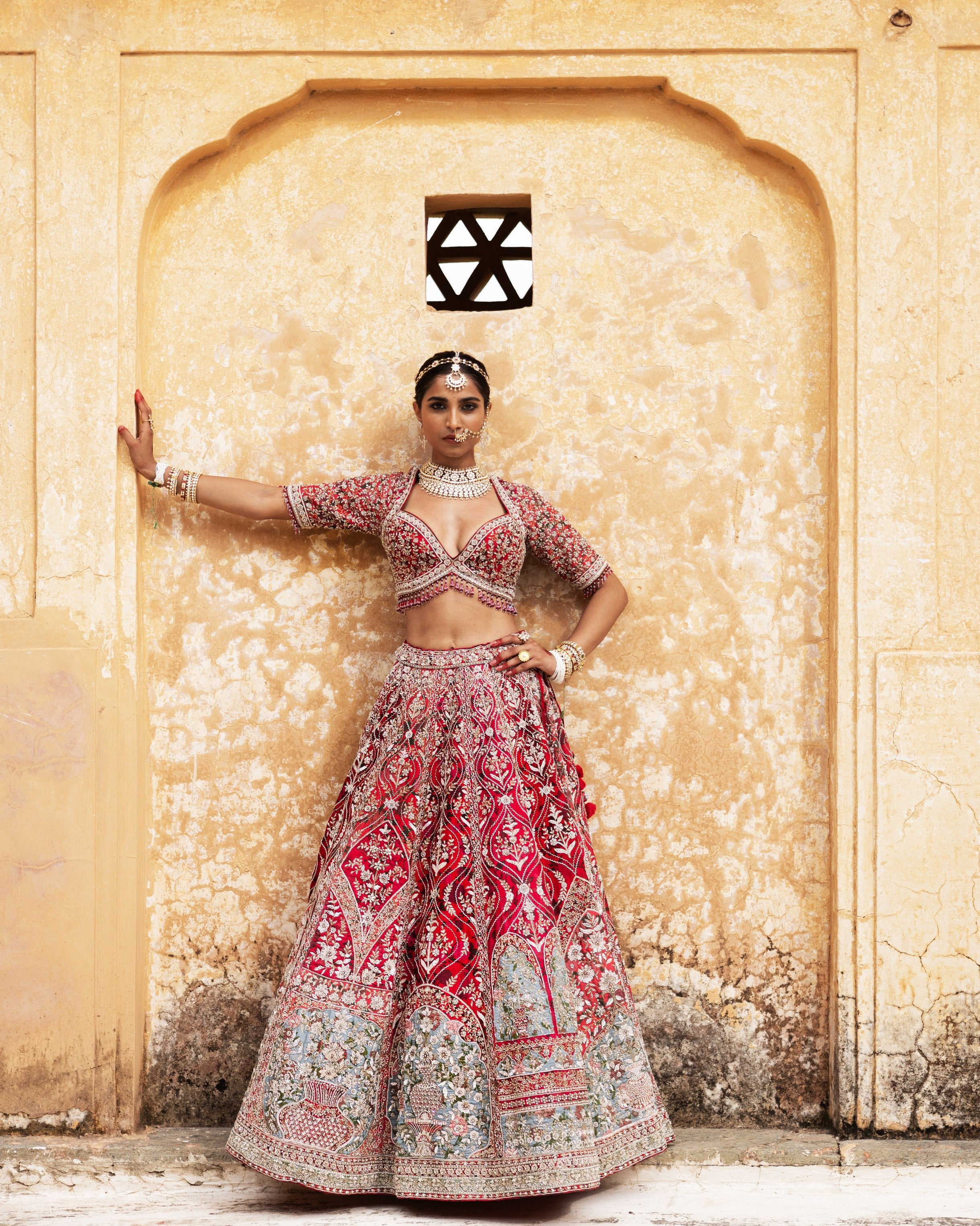 Scarlet Enchantment Lehenga