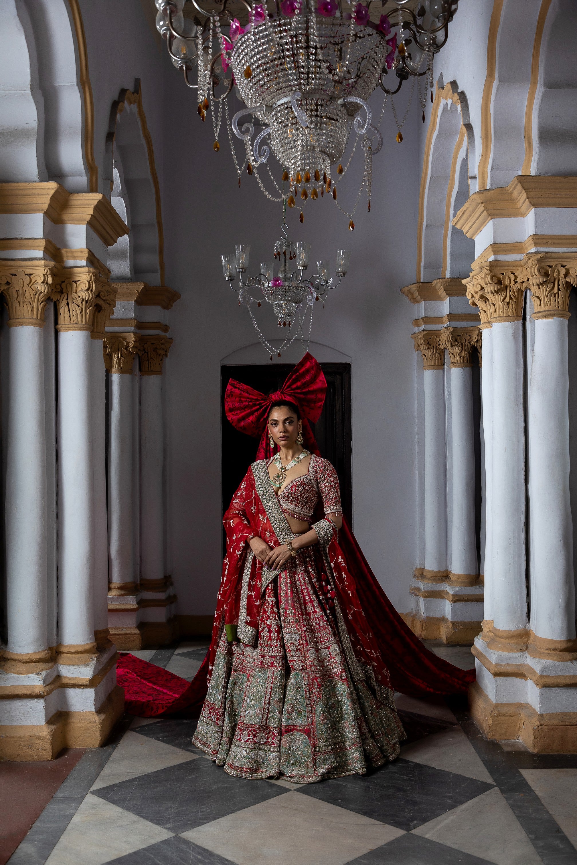 Scarlet Enchantment Lehenga