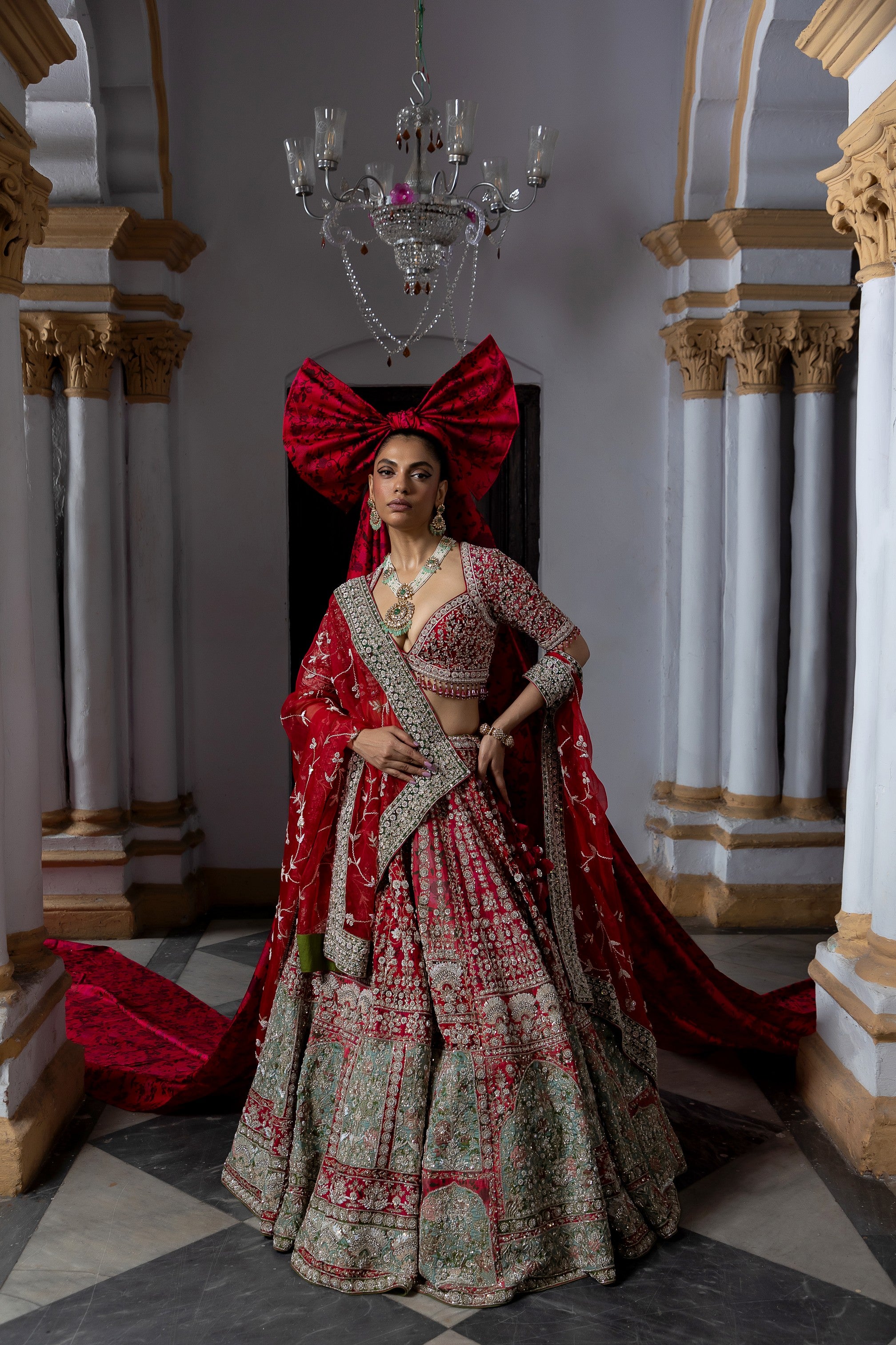 Scarlet Enchantment Lehenga