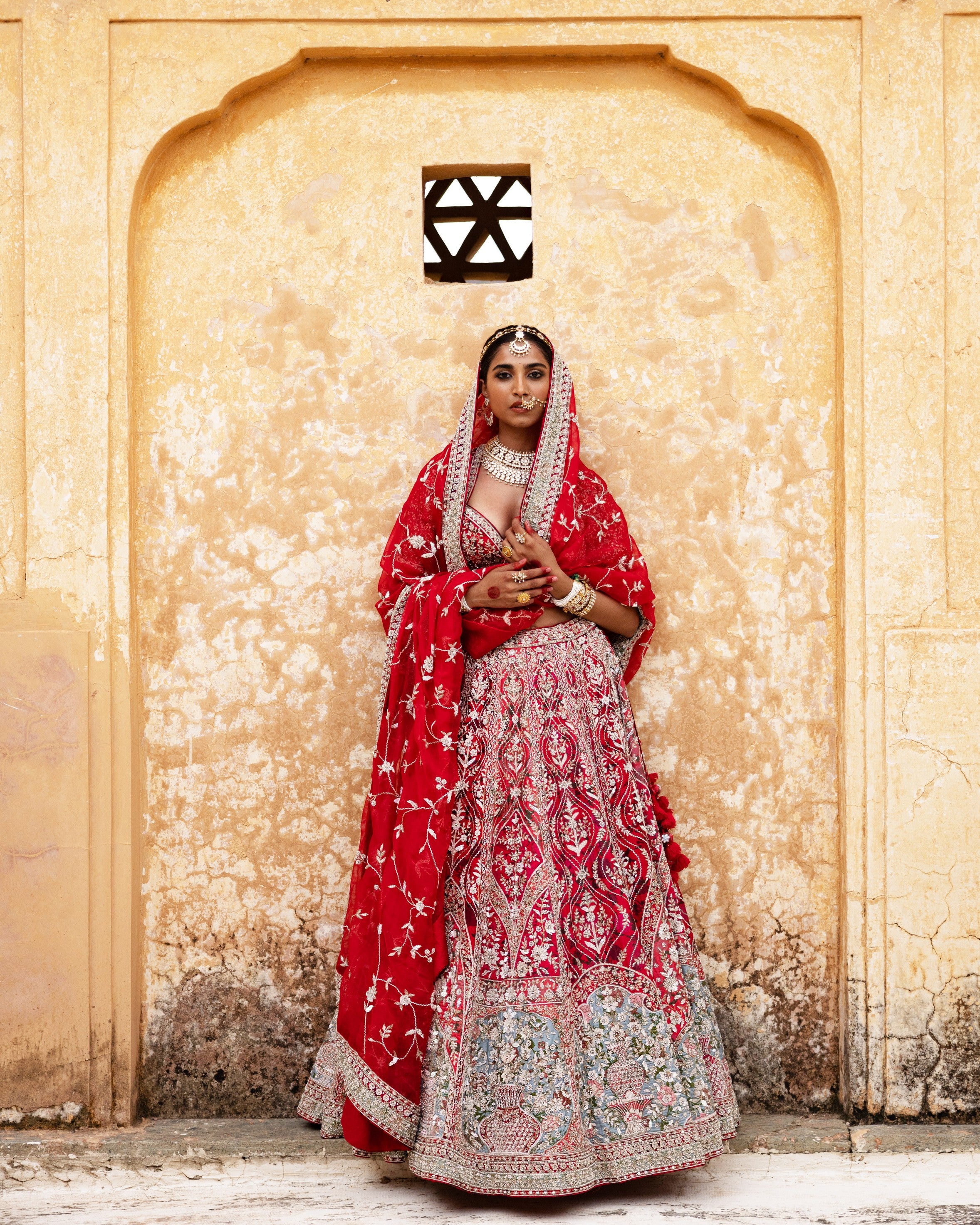 Scarlet Enchantment Lehenga