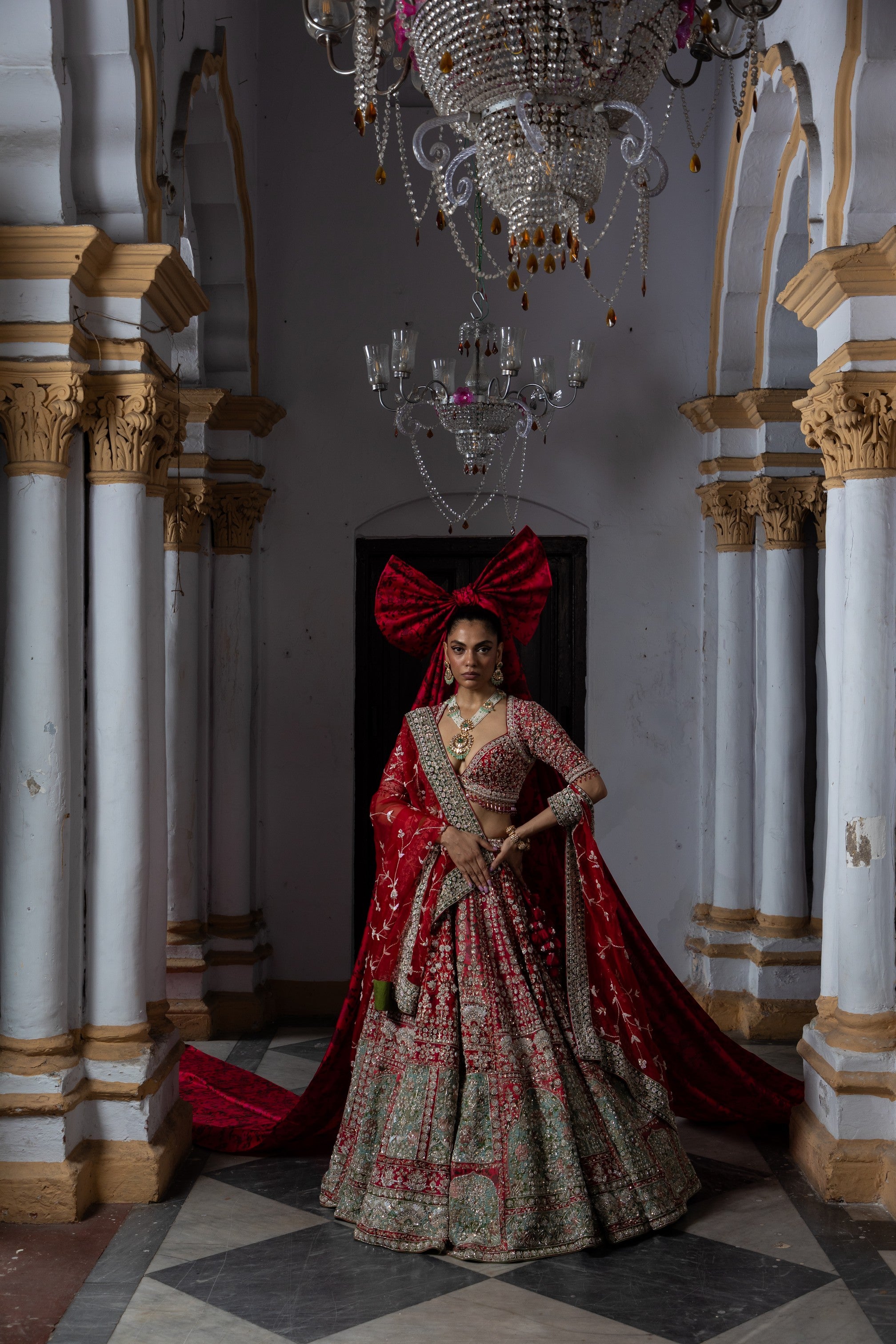 Scarlet Enchantment Lehenga