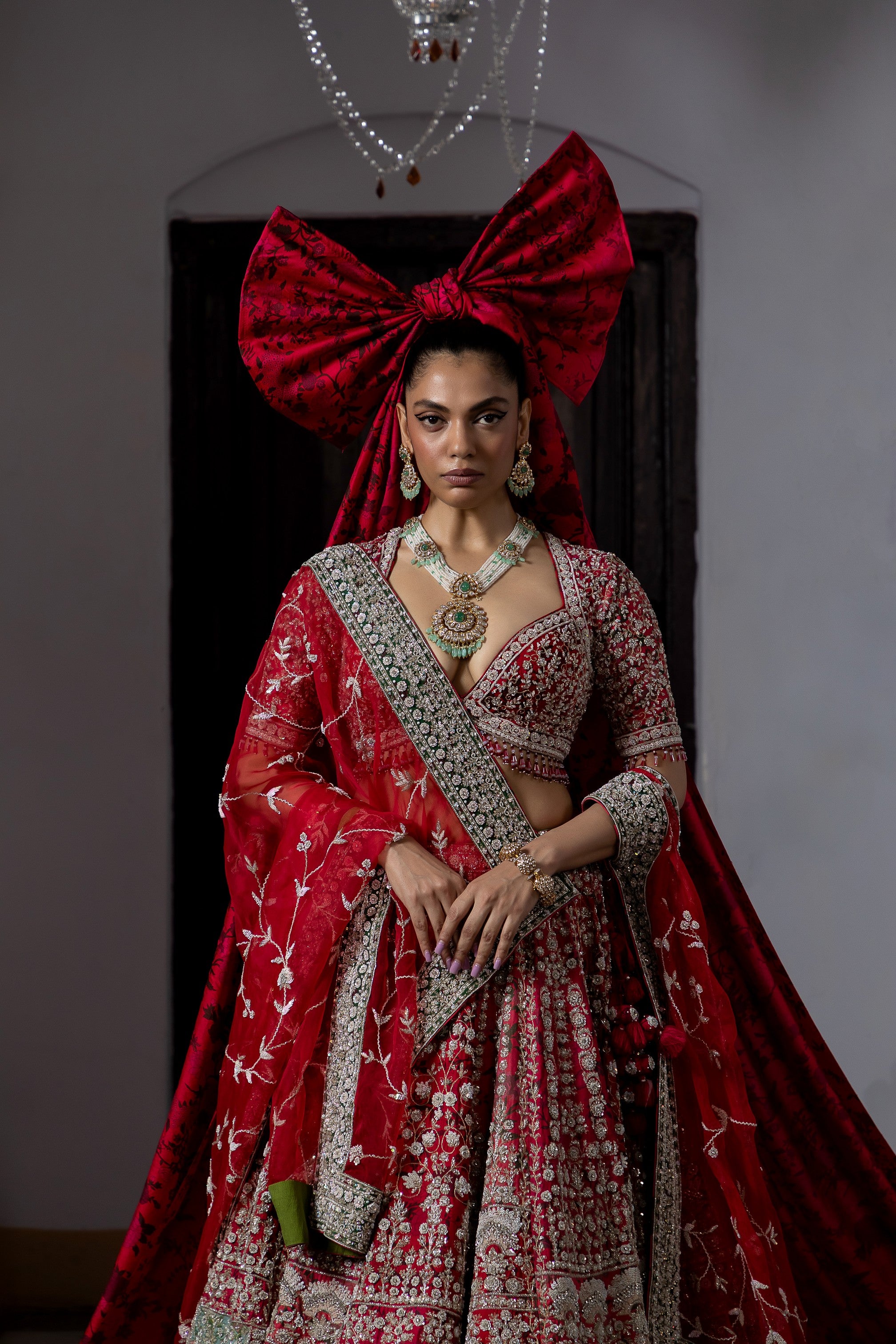 Scarlet Enchantment Lehenga