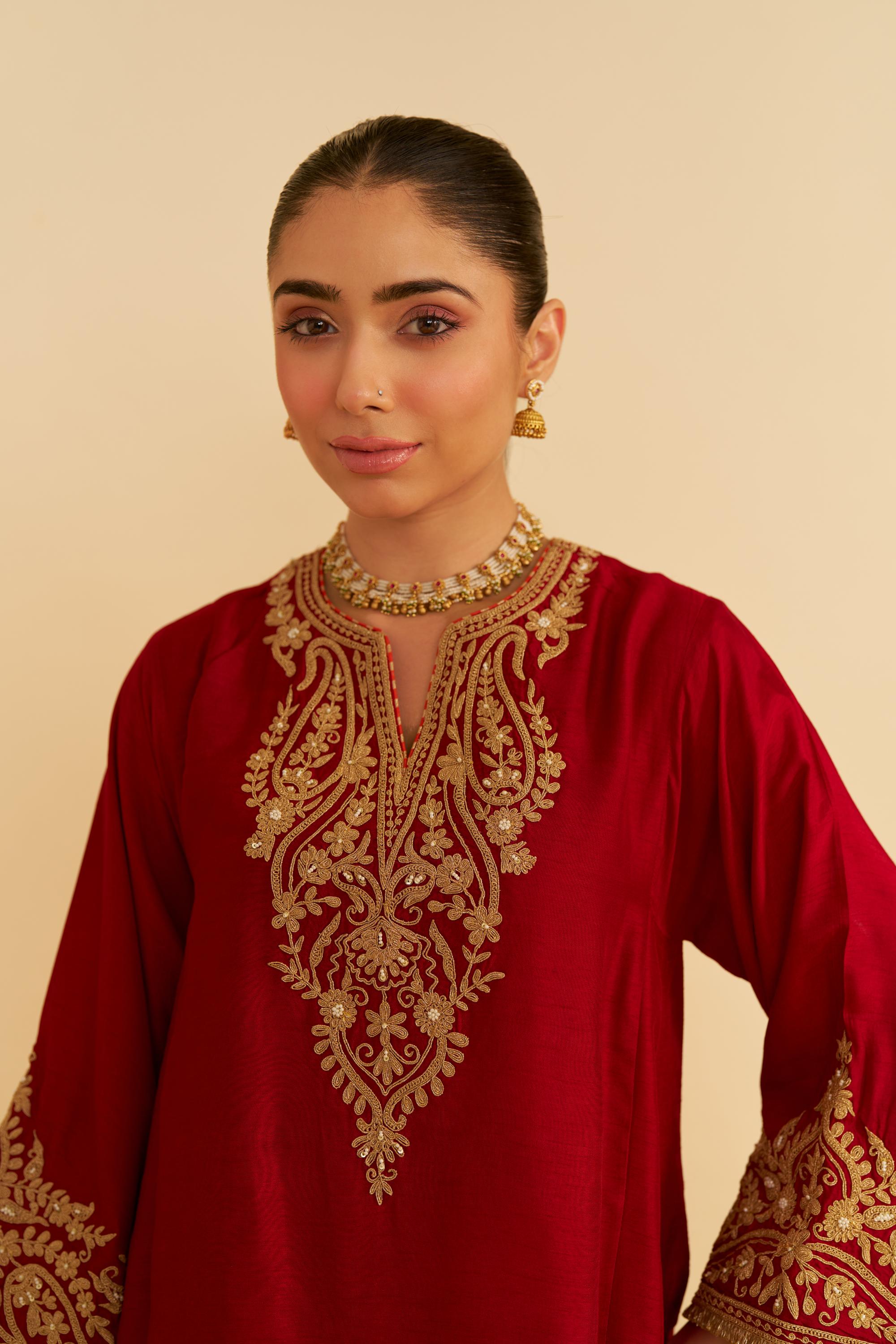 MARWA - SHORT CHAUGA WITH SALWAR