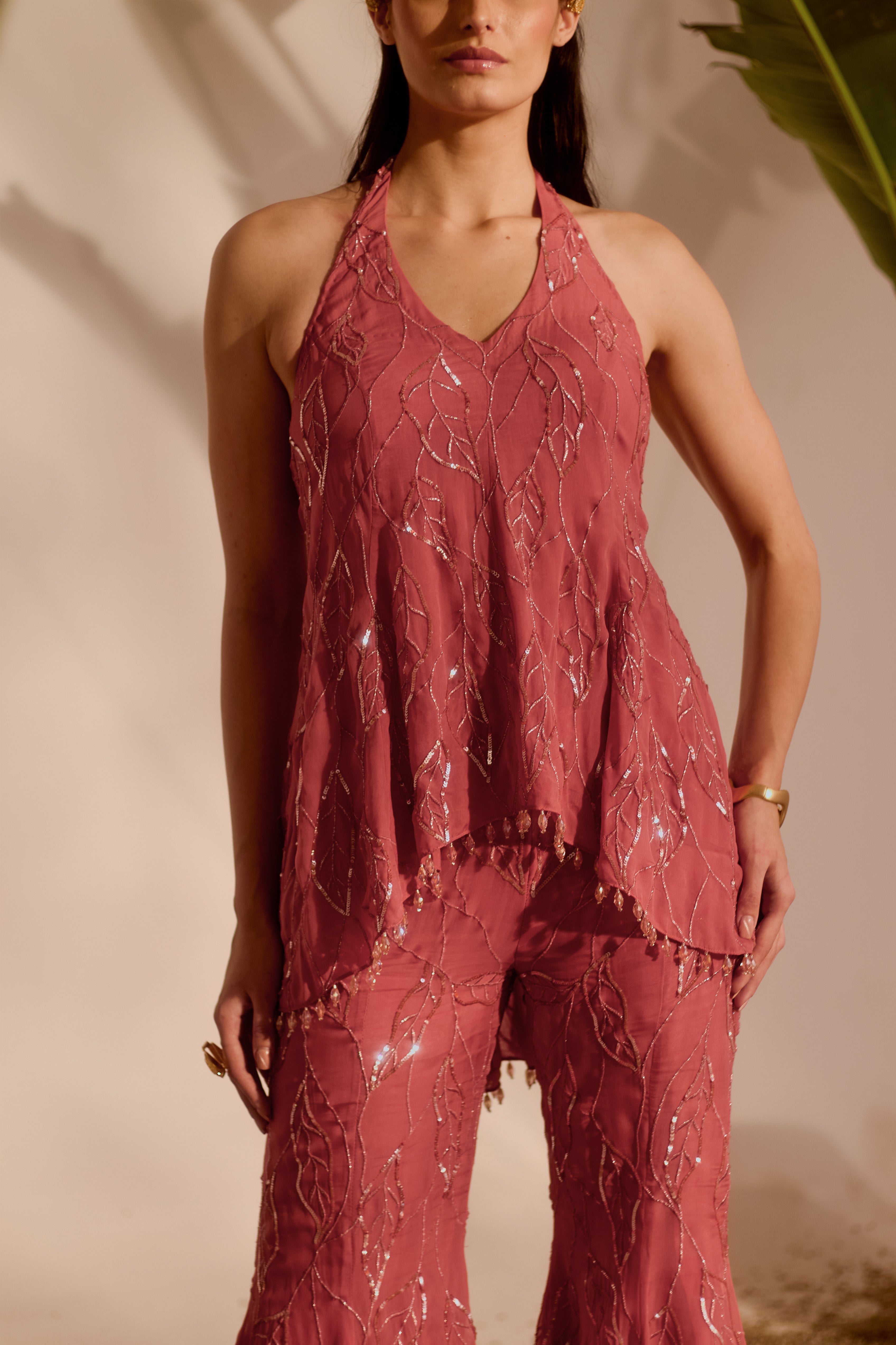 Viella Peplum Set