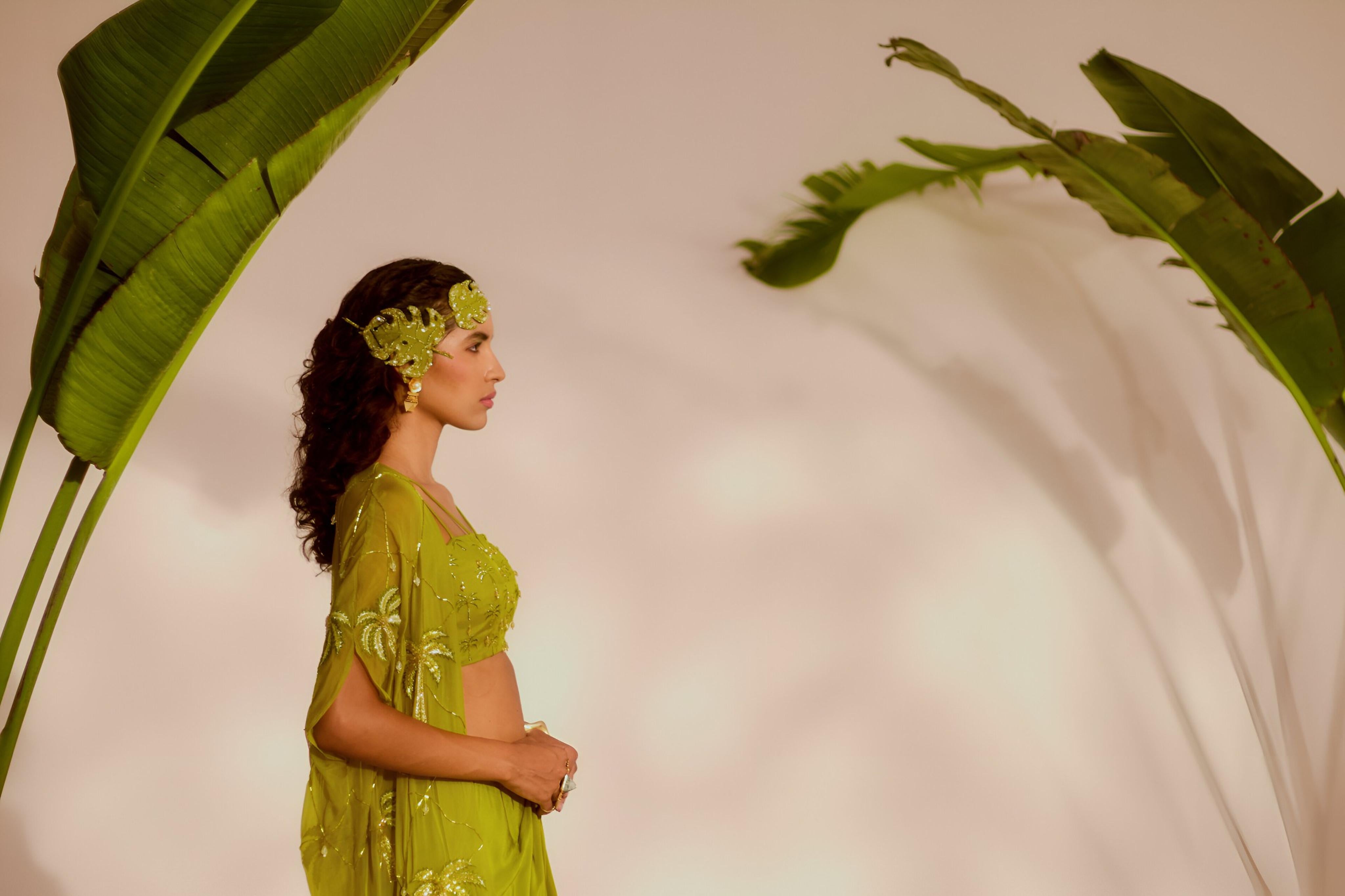 Areca Cape & Skirt Set