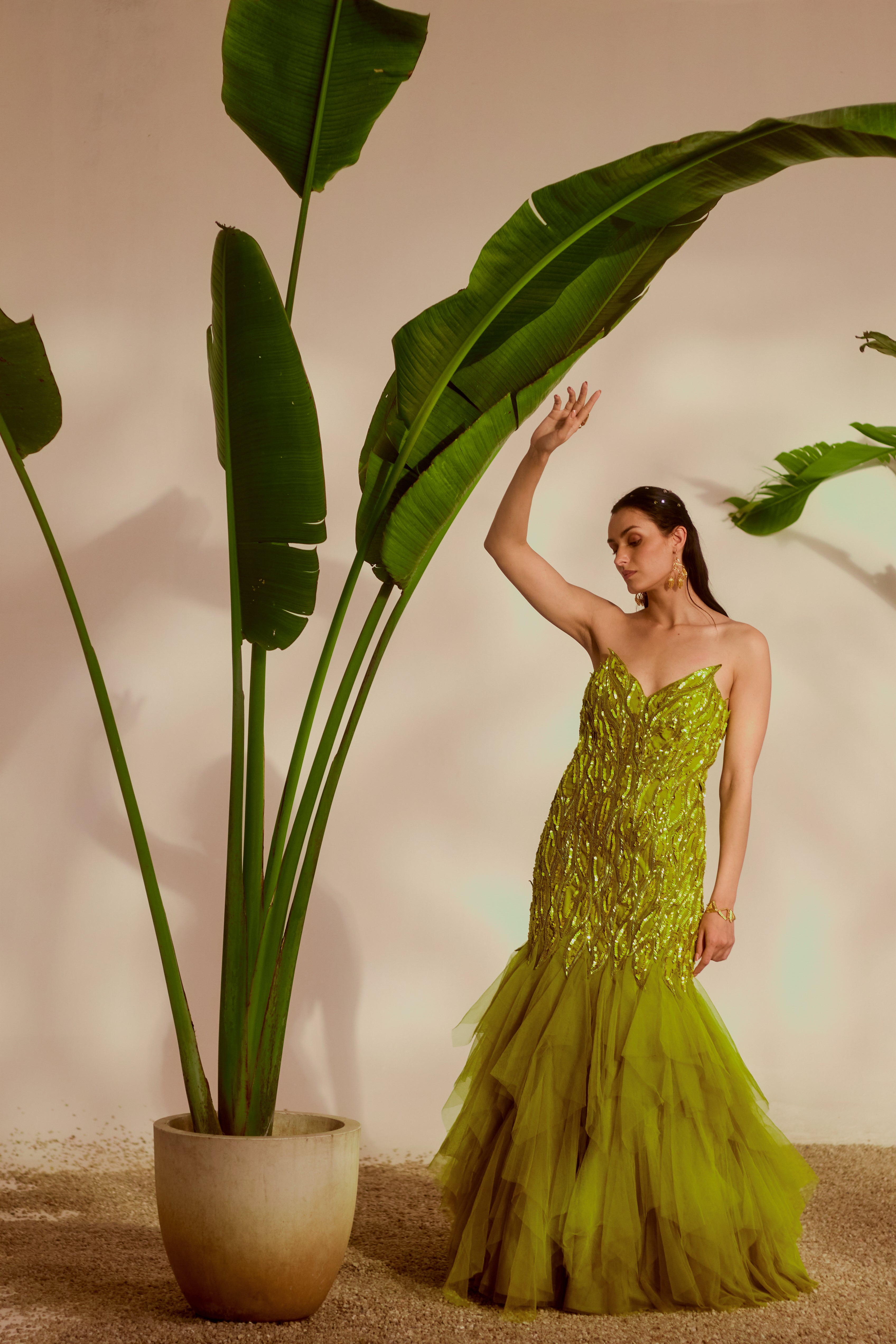 Fauna Appliqué Gown
