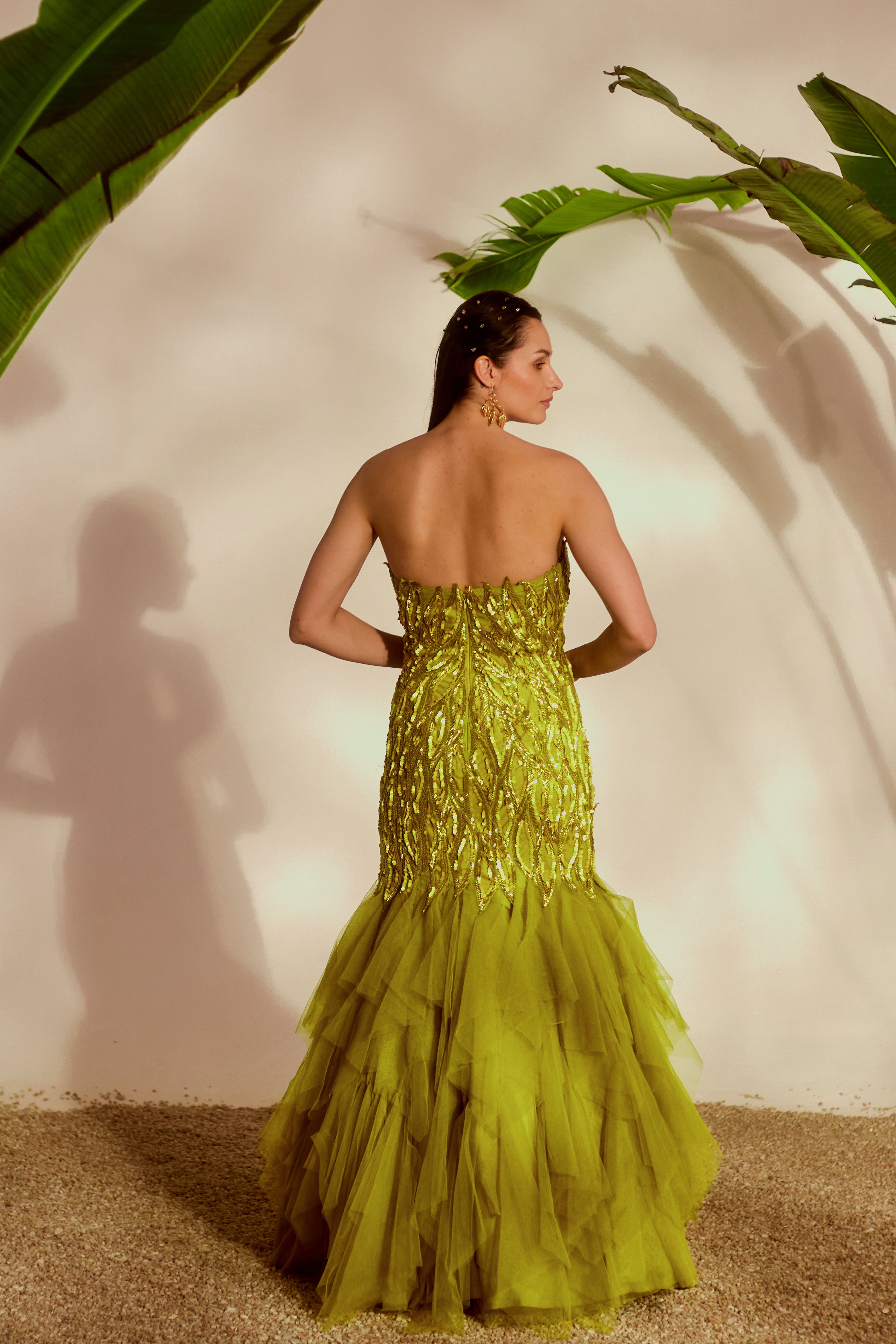 Fauna Appliqué Gown