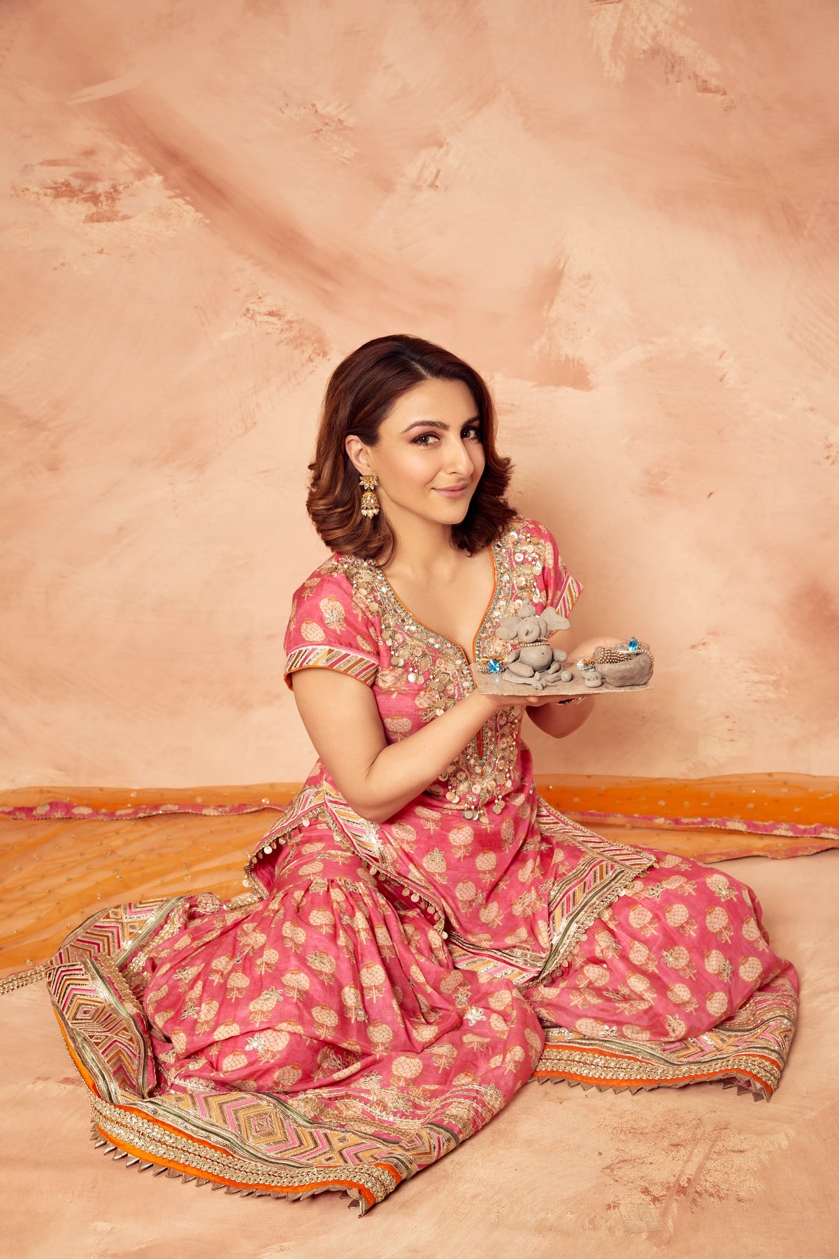 Soha Ali Khan In Sherry Sharara Set