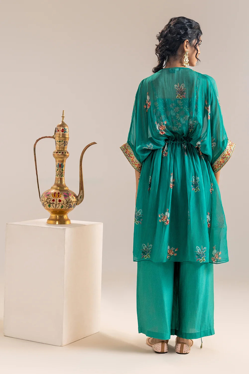 Aarani Embellished Pant Set with a Cape