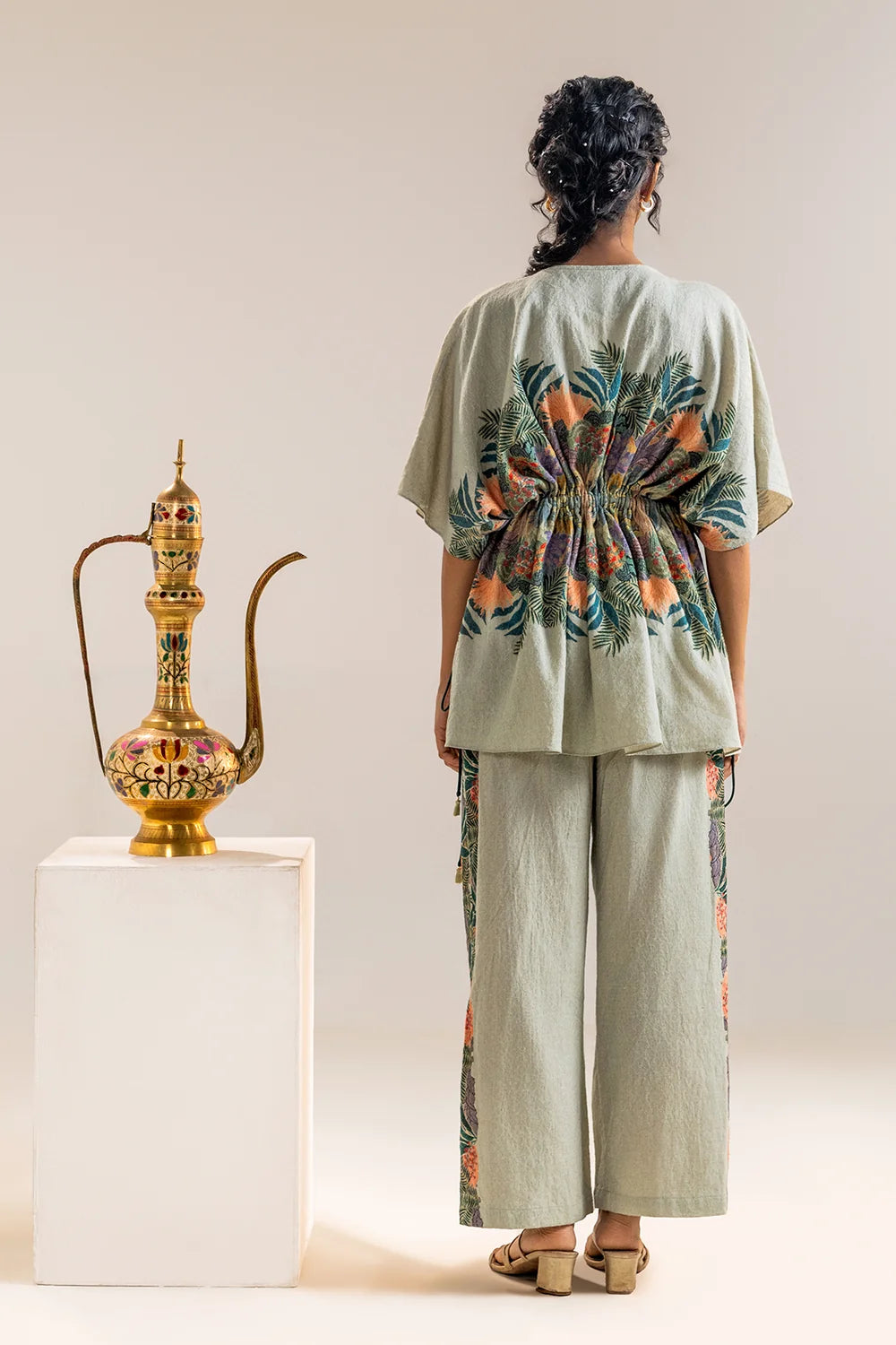Kaira Embellished Kaftan Set