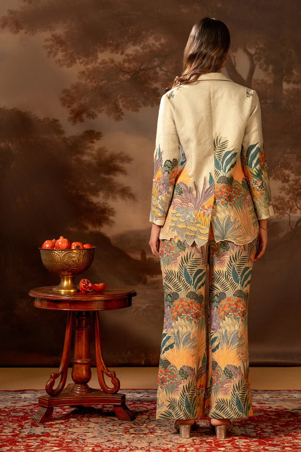 Kaira Embroidered Blazer Set