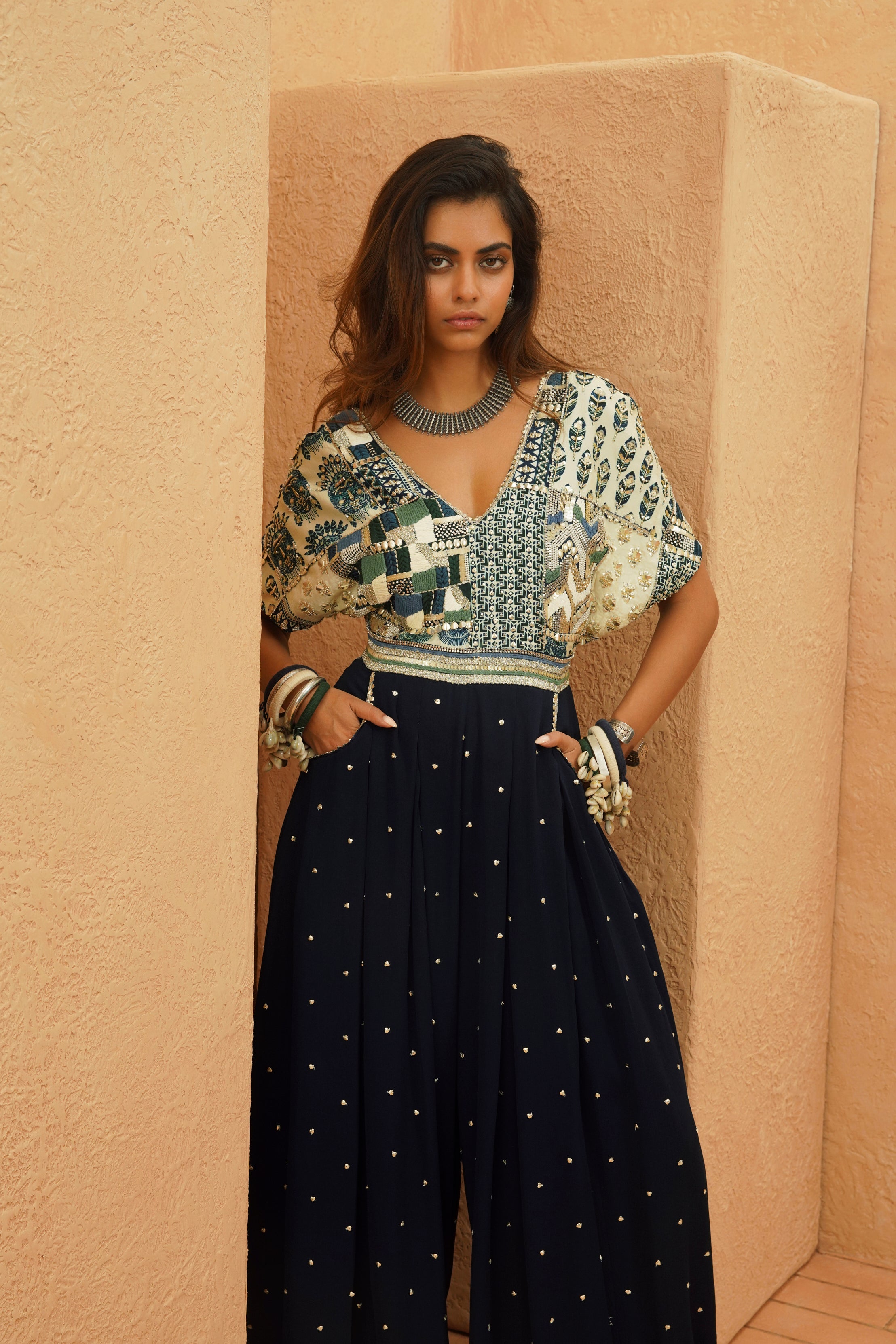 SAFIYA PATCHWORK JUMPSUIT