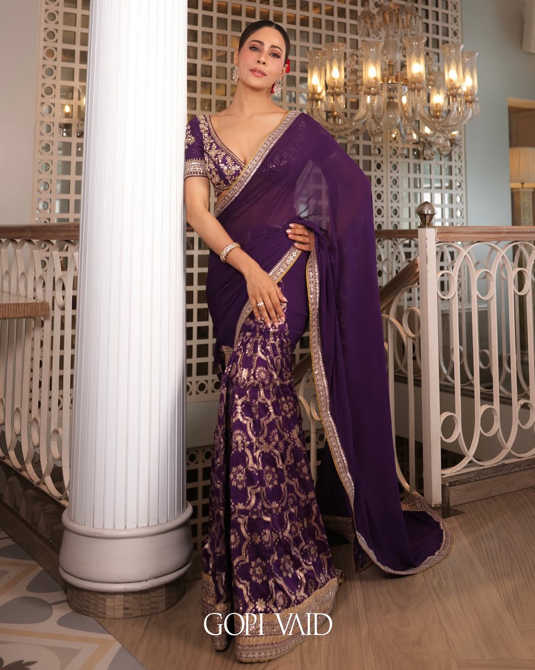 Swati Vatsa in Ruqqayah Saree Set