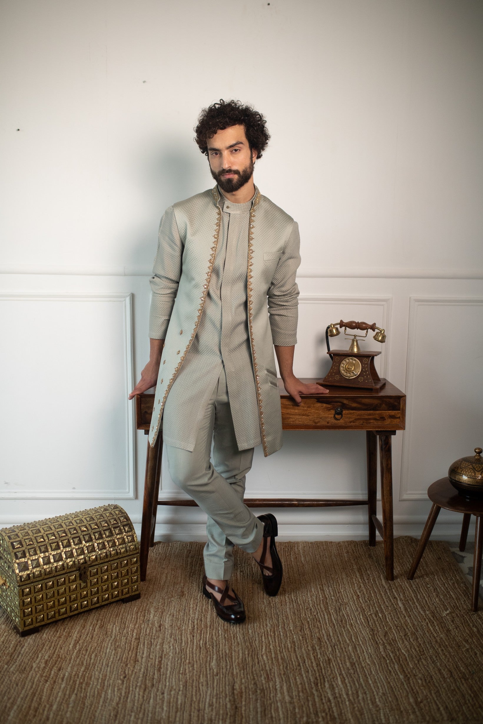 Dusty olive shrug set