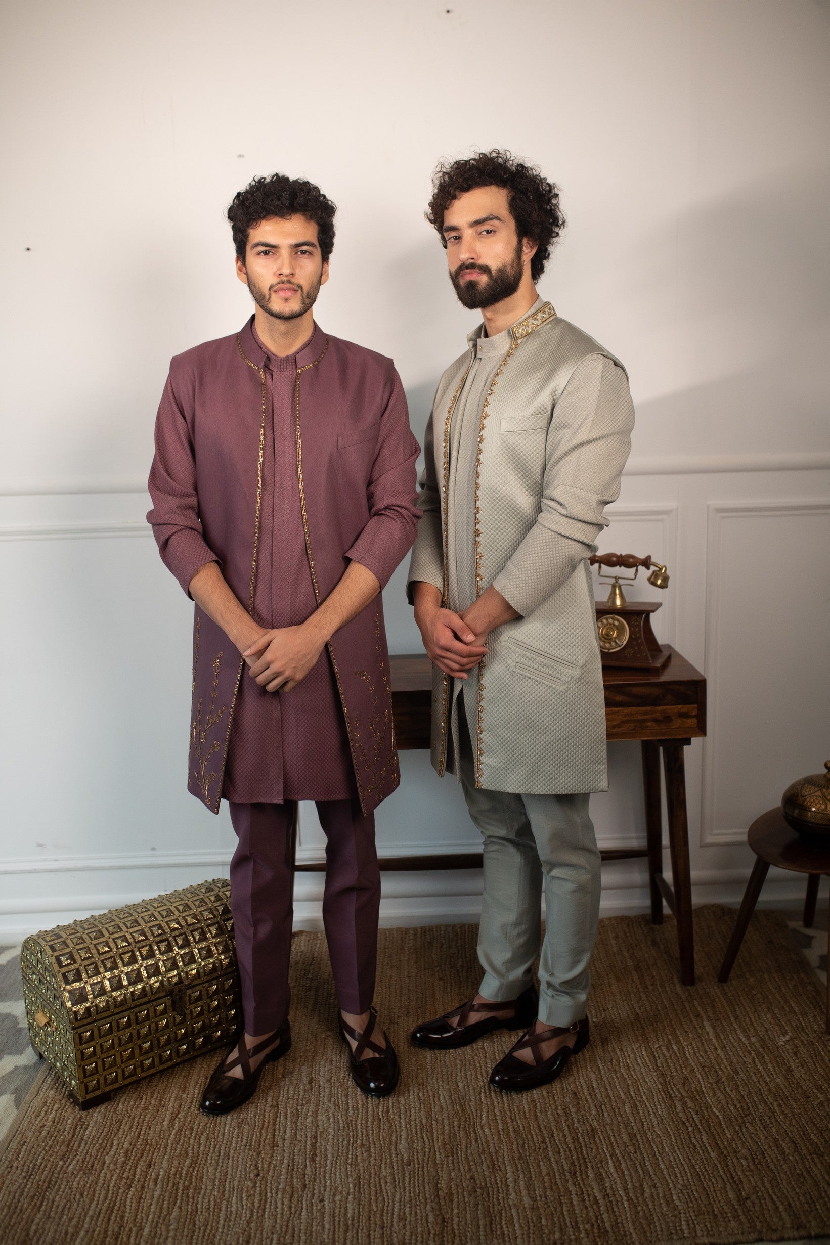 Devine marsala shrug set