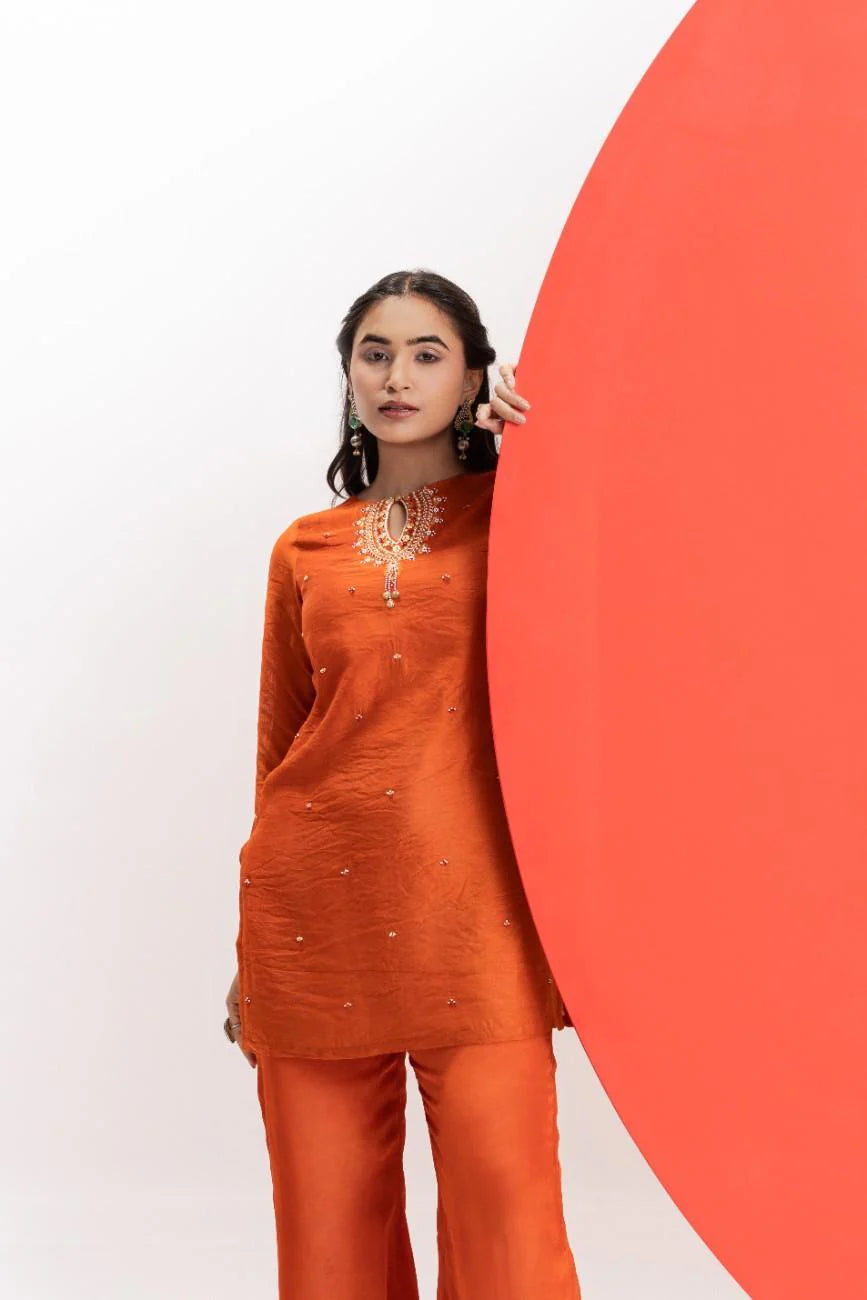 ORANGE FESTIVE 2-PIECE SET