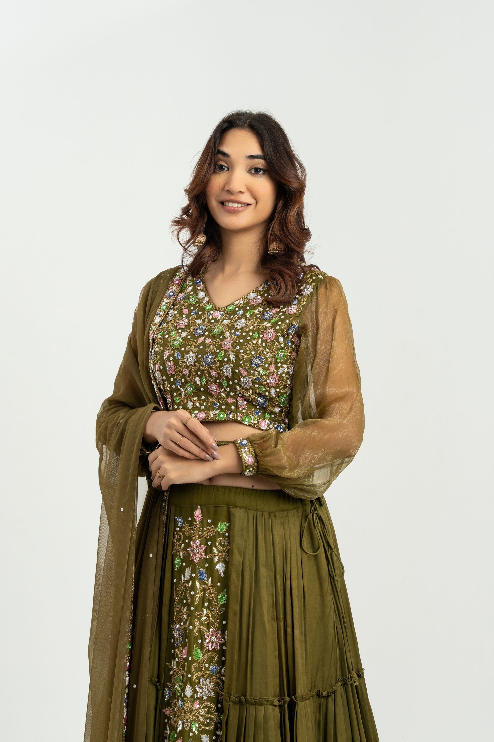 MEHNDI DREAM LEHNGA SET