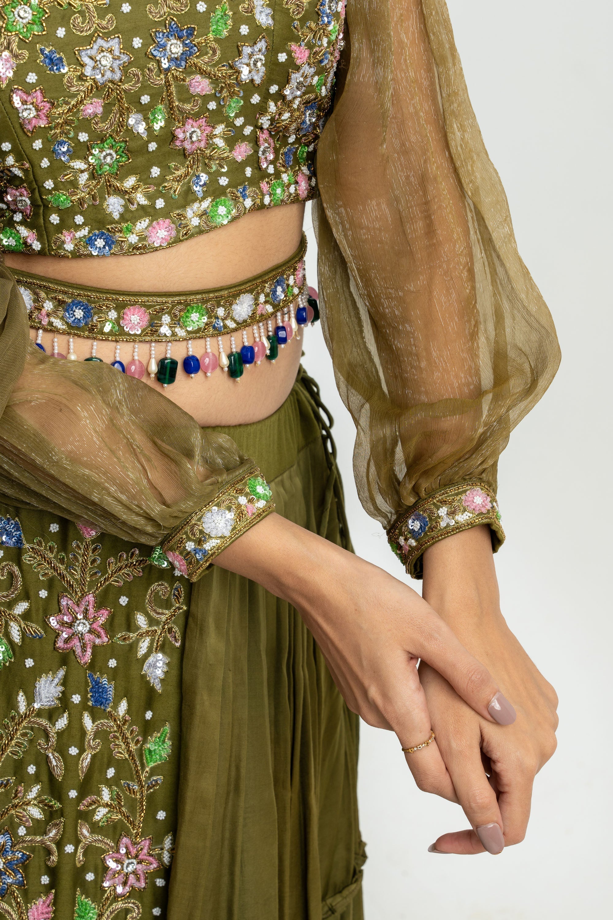 MEHNDI DREAM LEHNGA SET