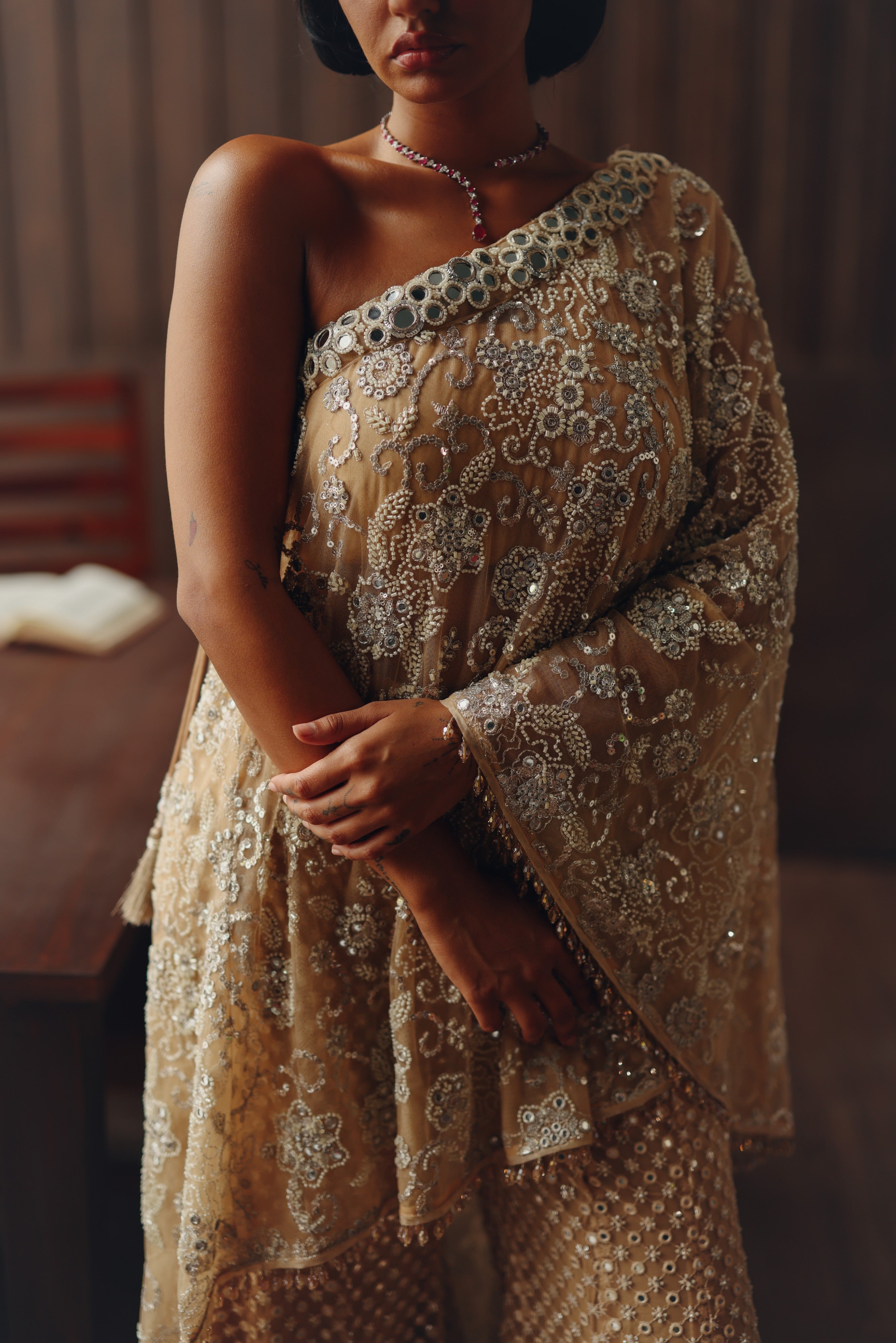 One Shoulder Cape